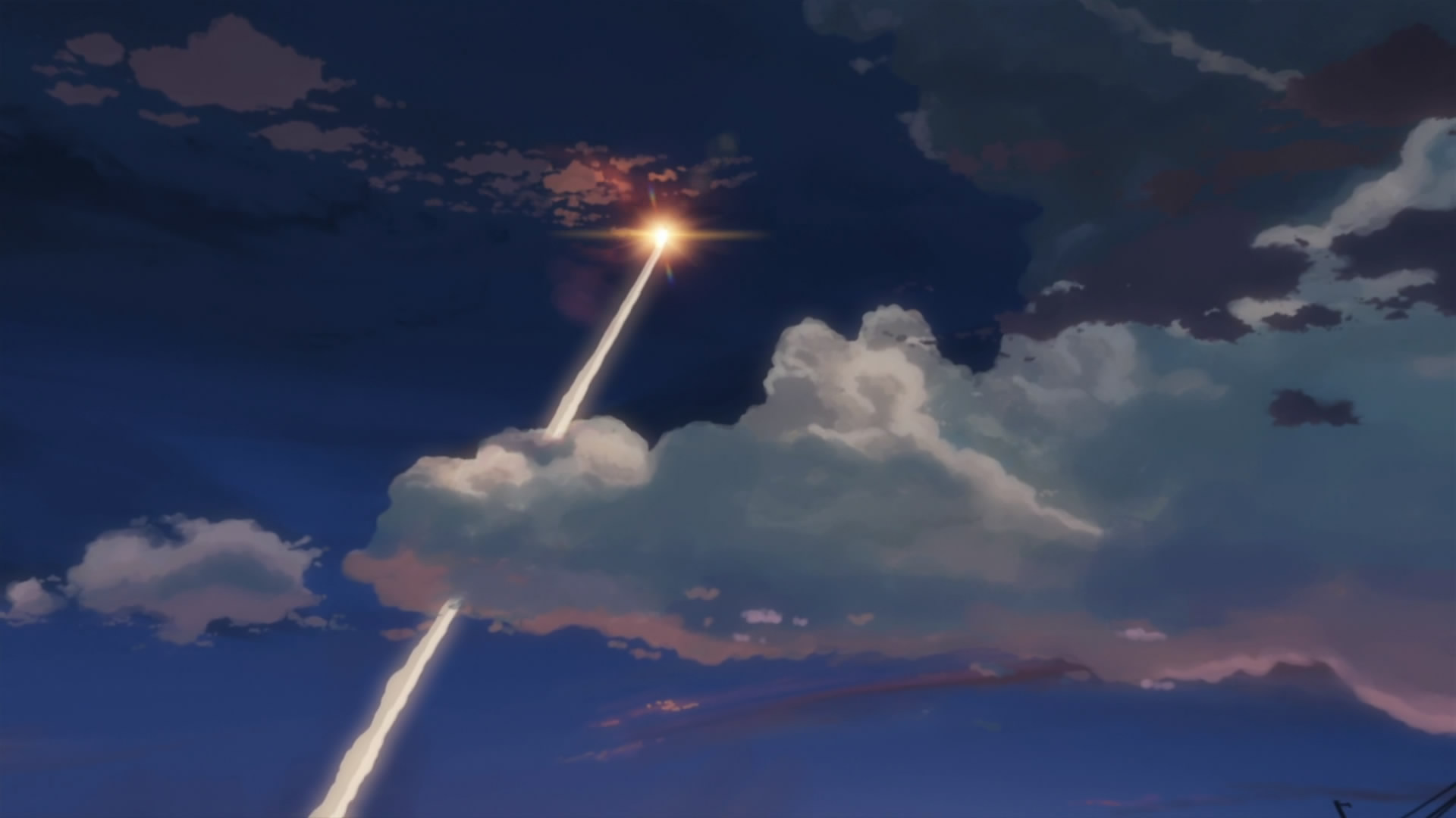 Makoto Shinkai, 5 Centimeters Per Second, contrails - desktop wallpaper