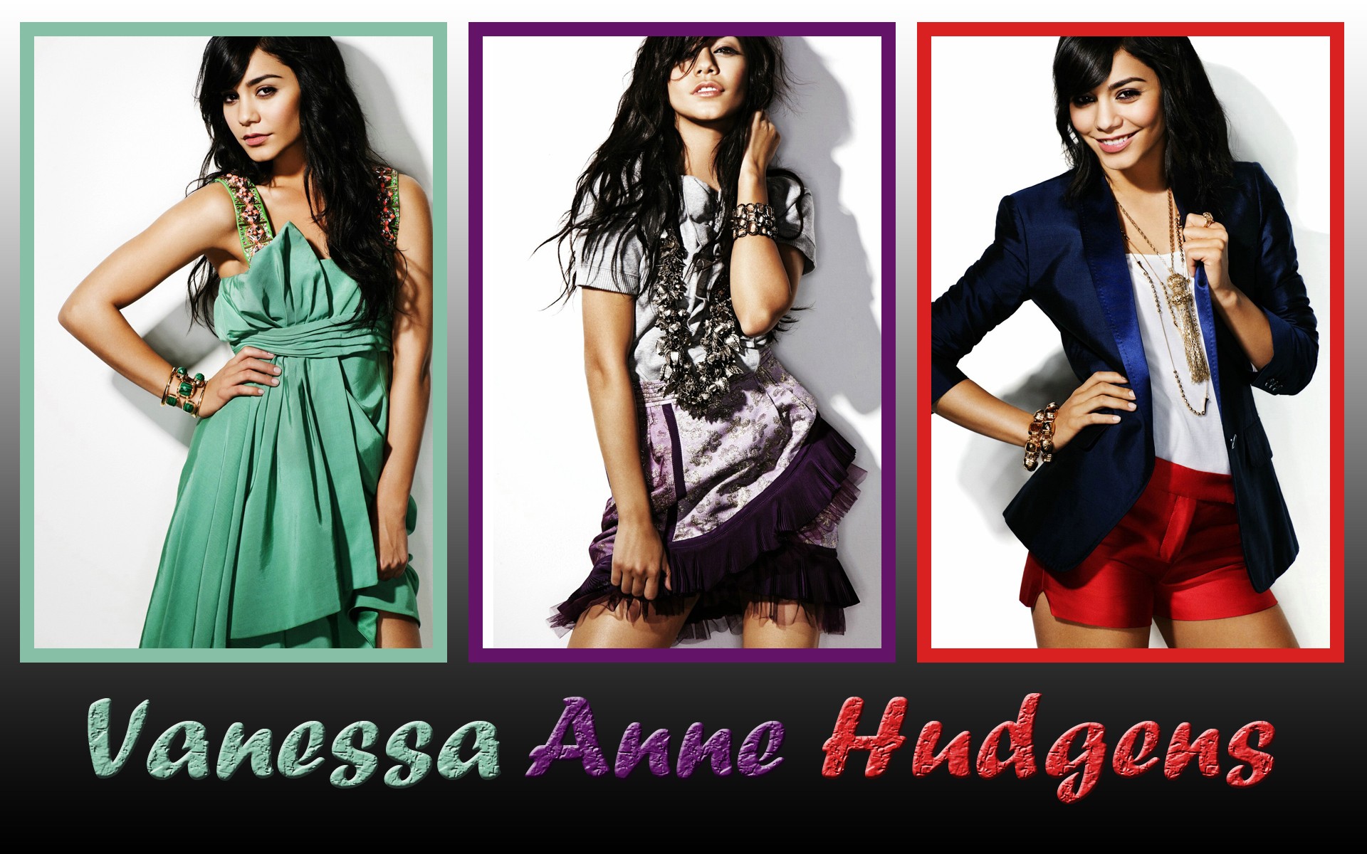 brunettes, women, actress, celebrity, Vanessa Hudgens - desktop wallpaper