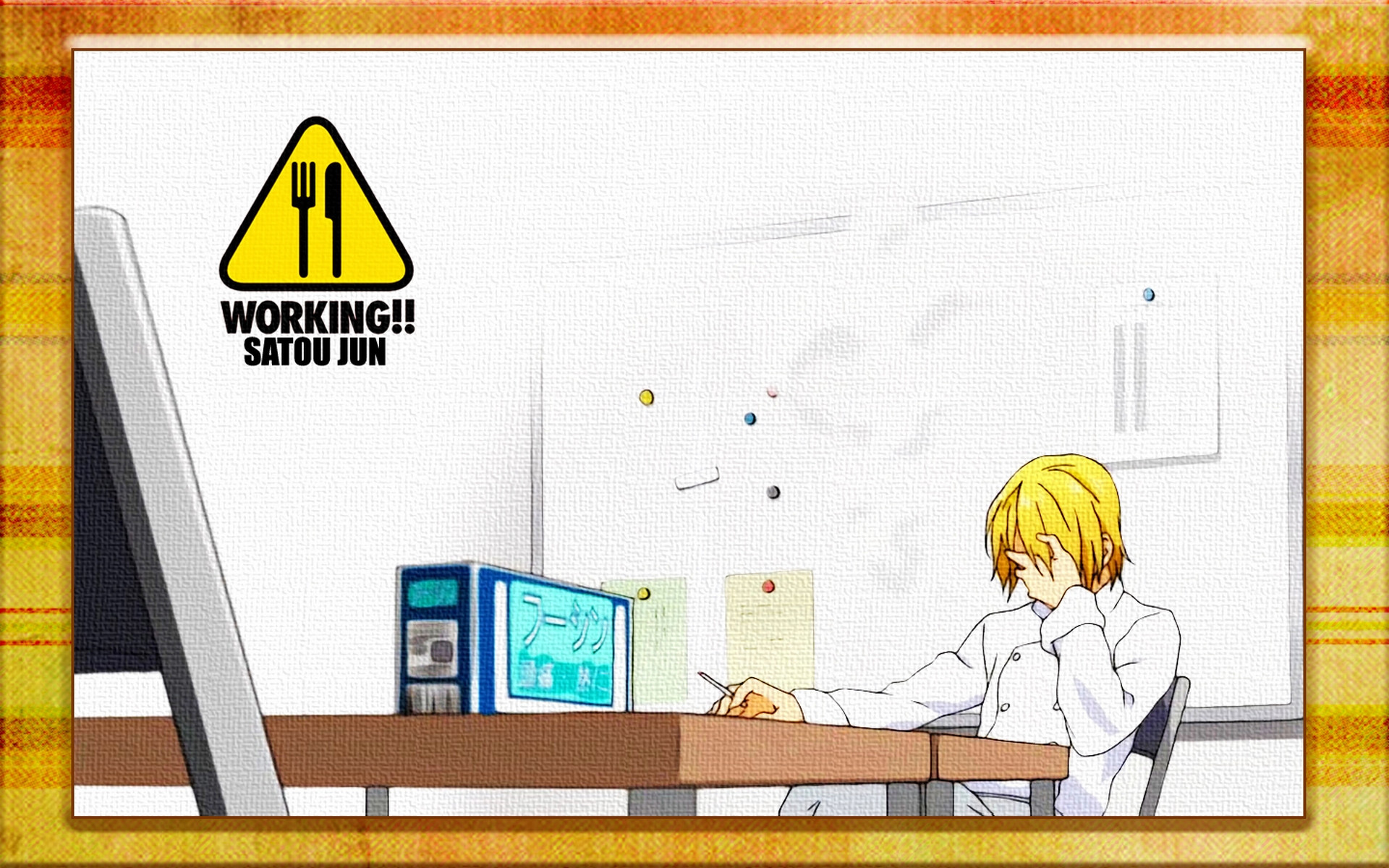 Working!! (Anime), Satou Jun - desktop wallpaper