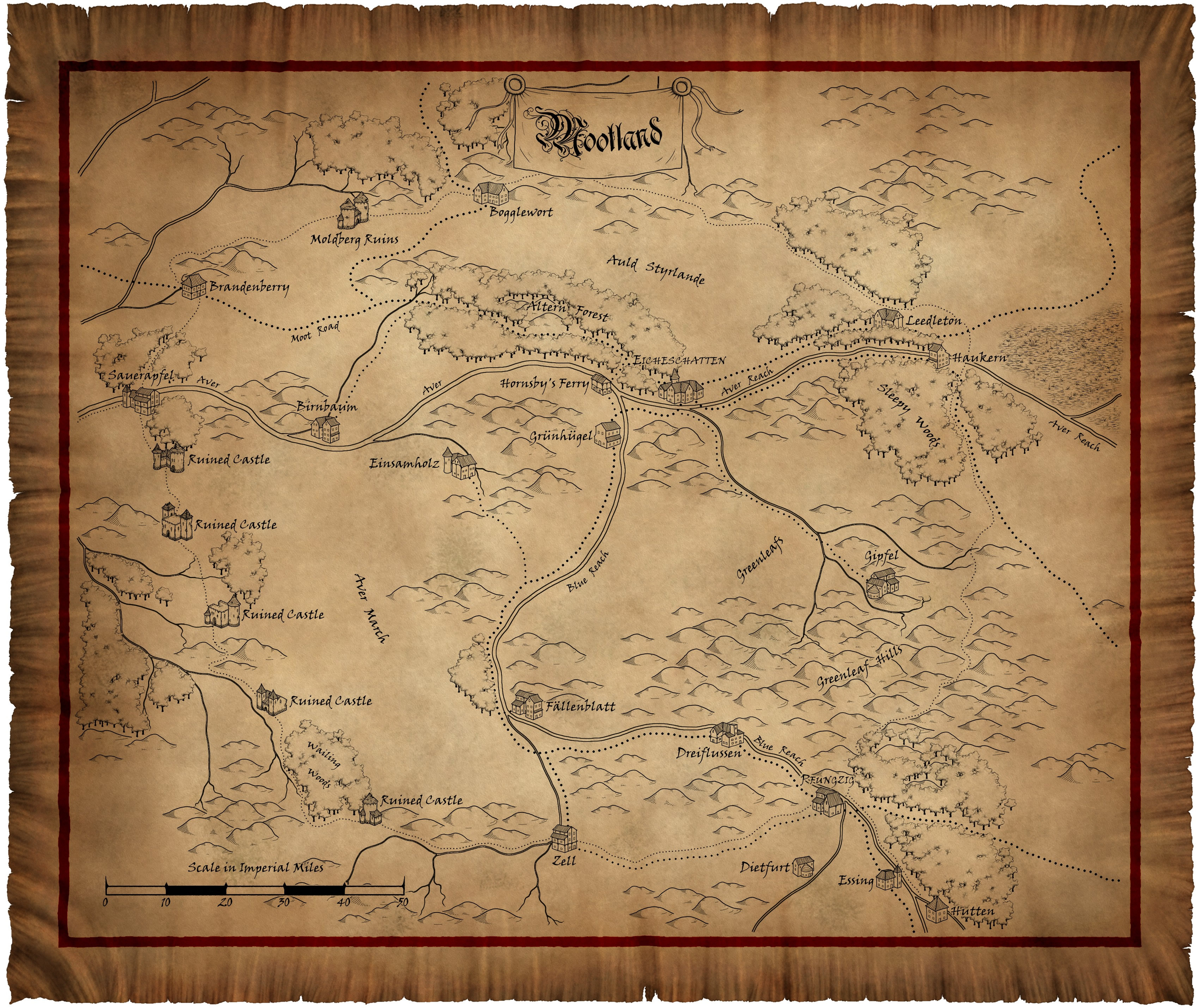 Warhammer, maps, role play - desktop wallpaper