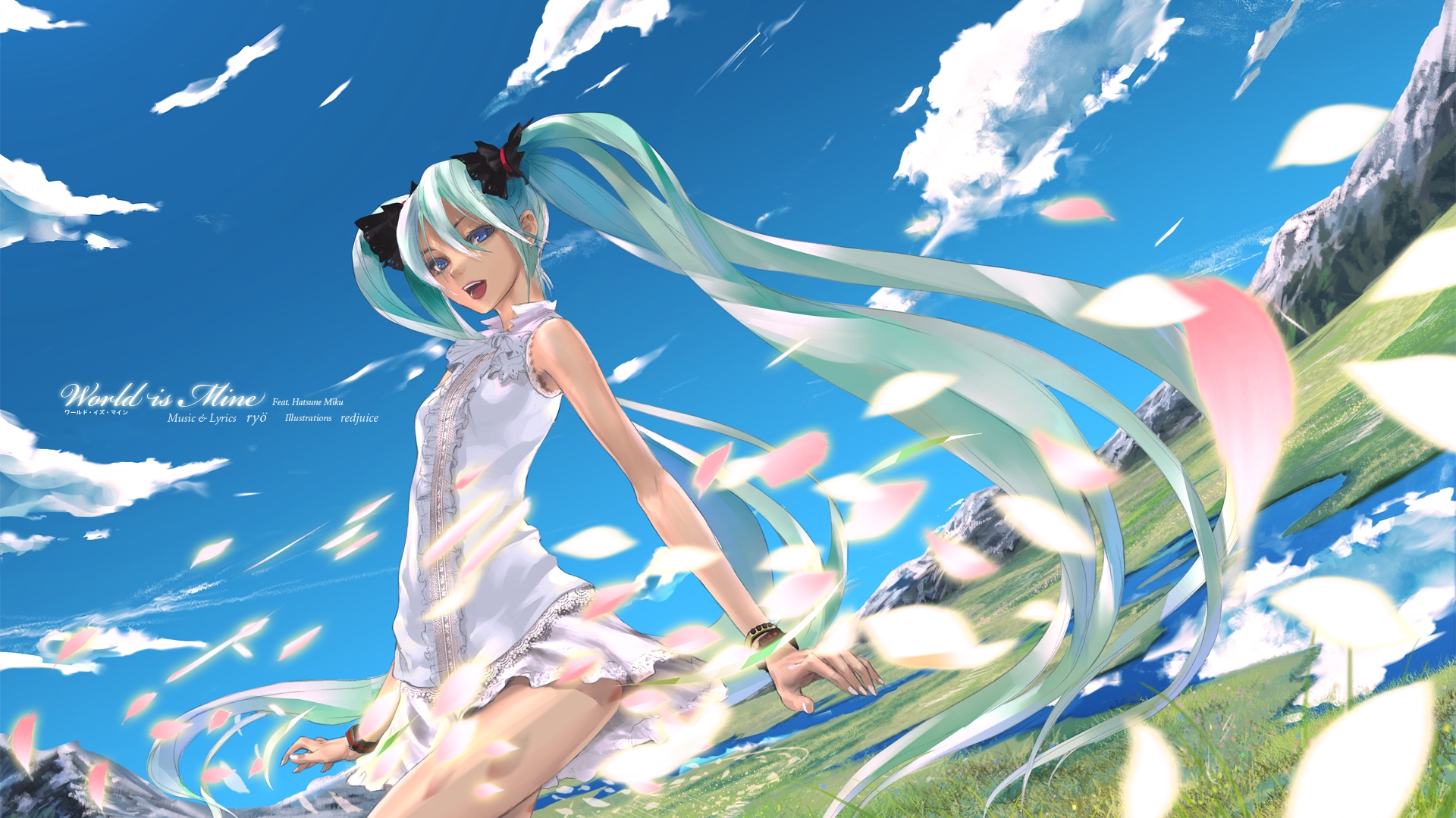 Vocaloid, Hatsune Miku, Redjuice - desktop wallpaper
