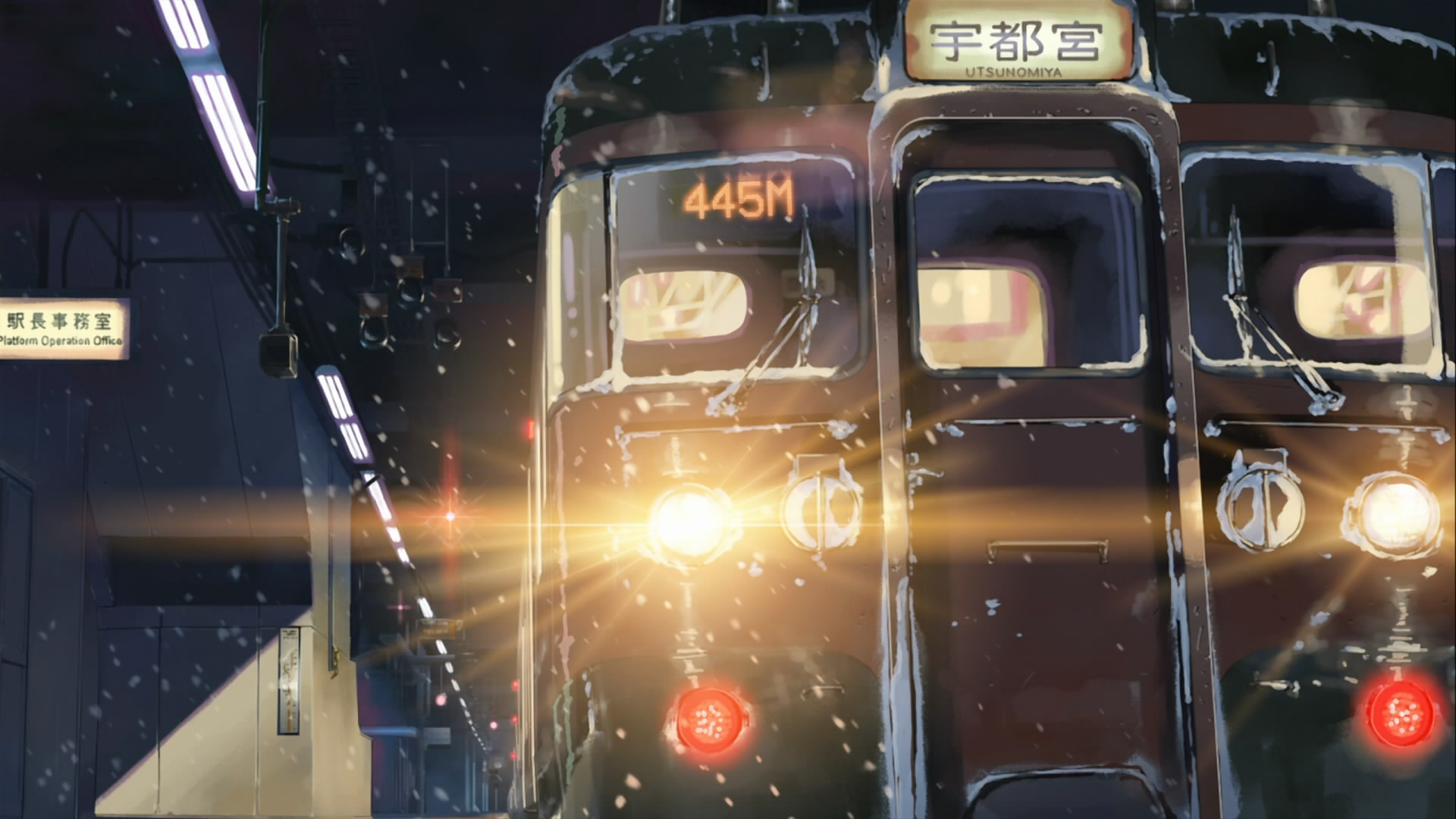 Trains Makoto Shinkai 5 Centimeters Per Second Free Wallpaper Wallpaperjam Com