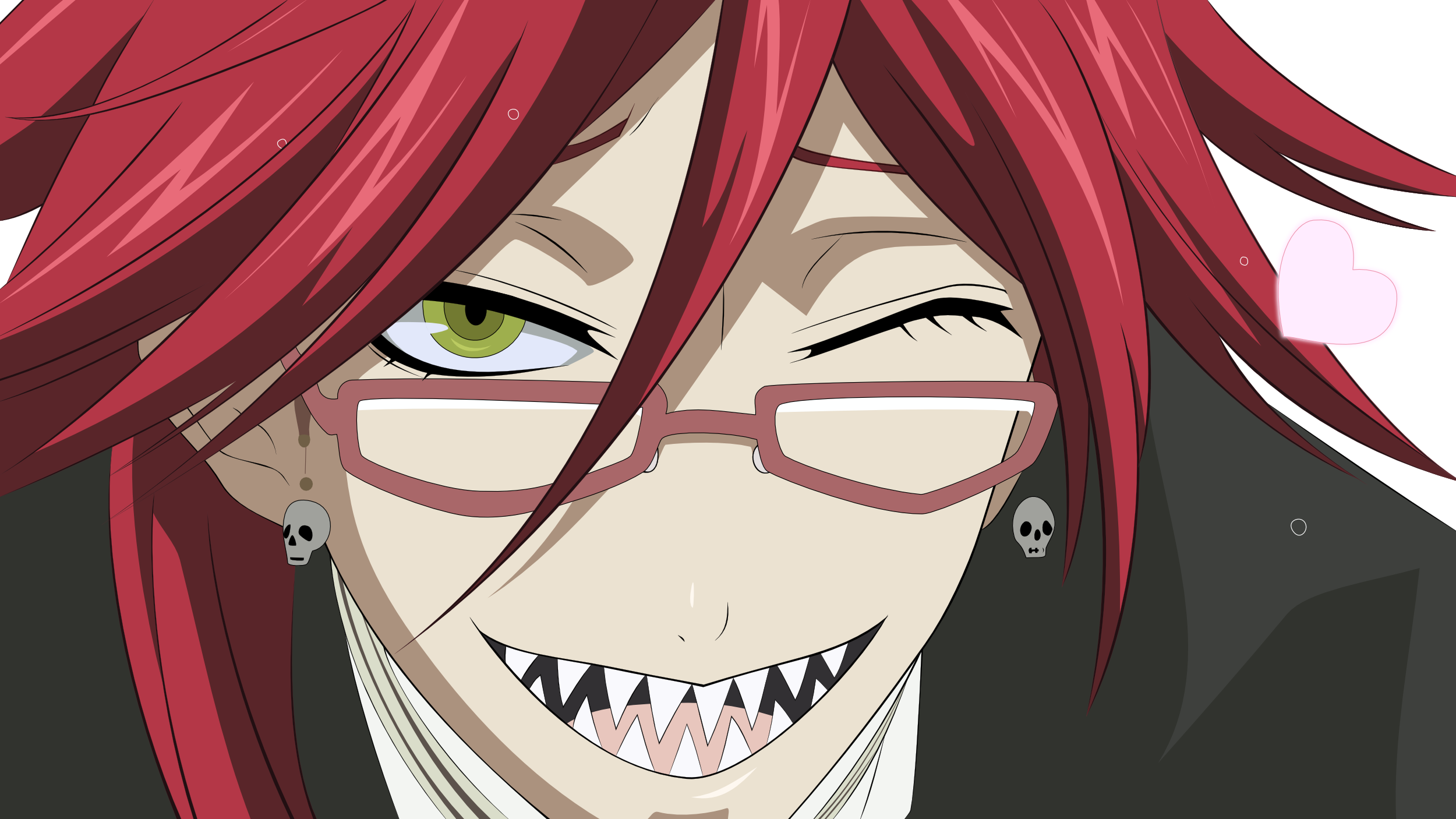 Redheads Glasses Kuroshitsuji Yellow Eyes Anime Boys Grell