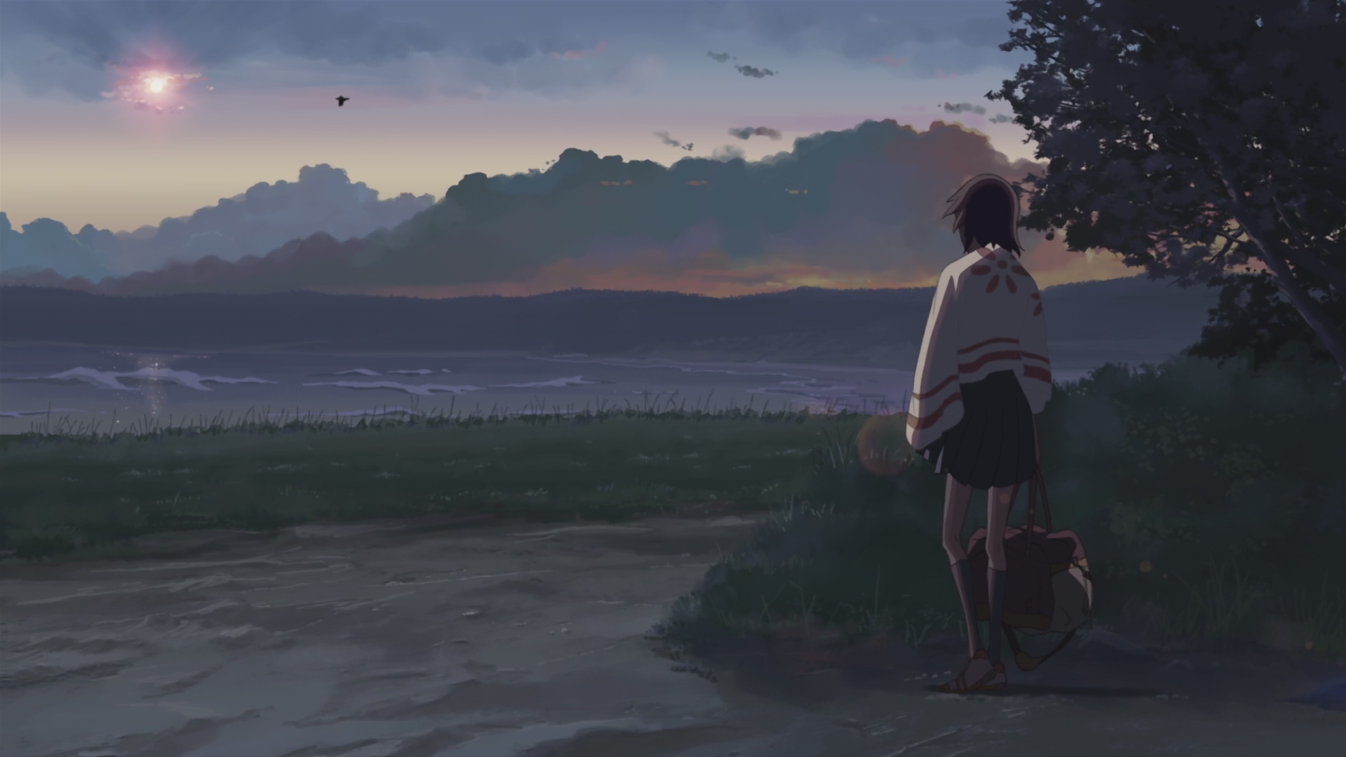 Makoto Shinkai Scenic 5 Centimeters Per Second Artwork Free Wallpaper Wallpaperjam Com