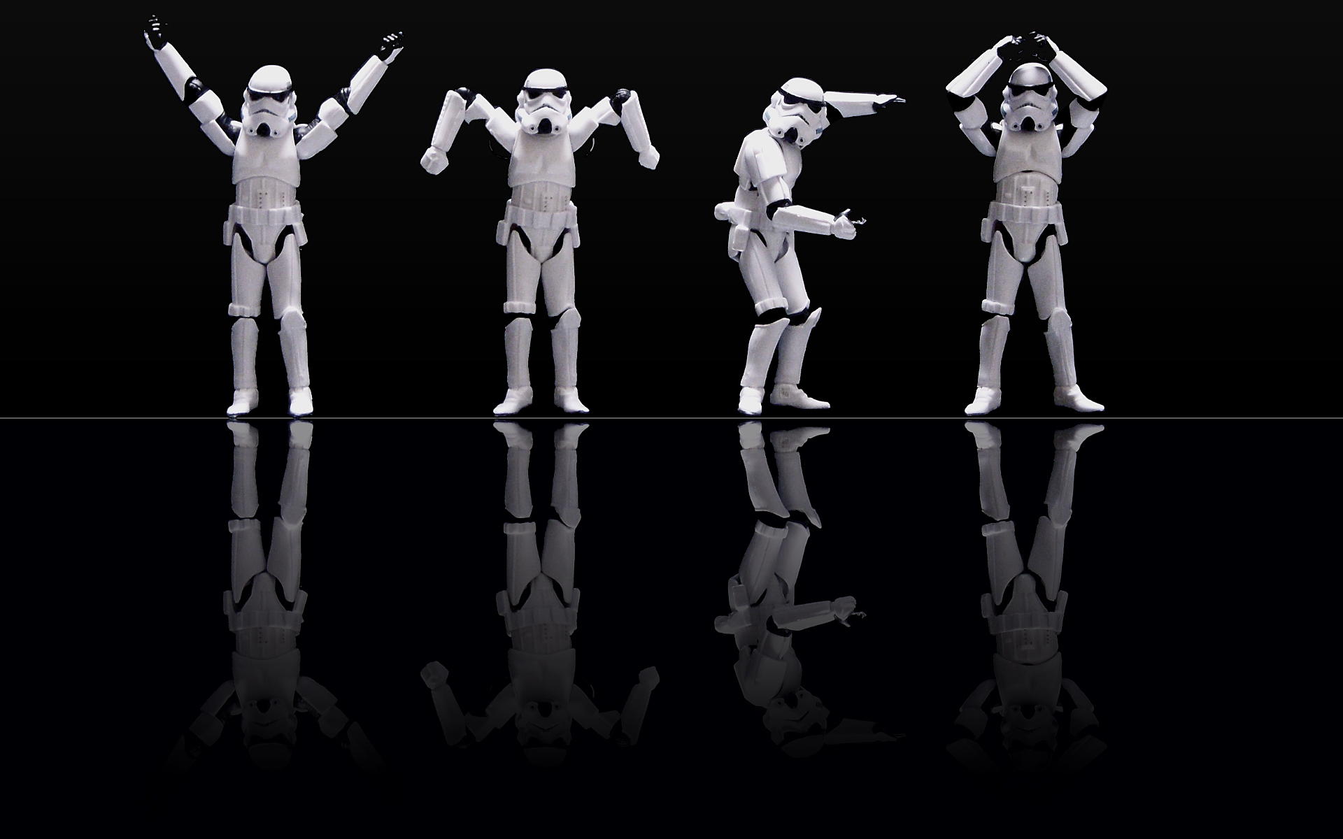 Star Wars Stormtroopers Black Background Free Wallpaper