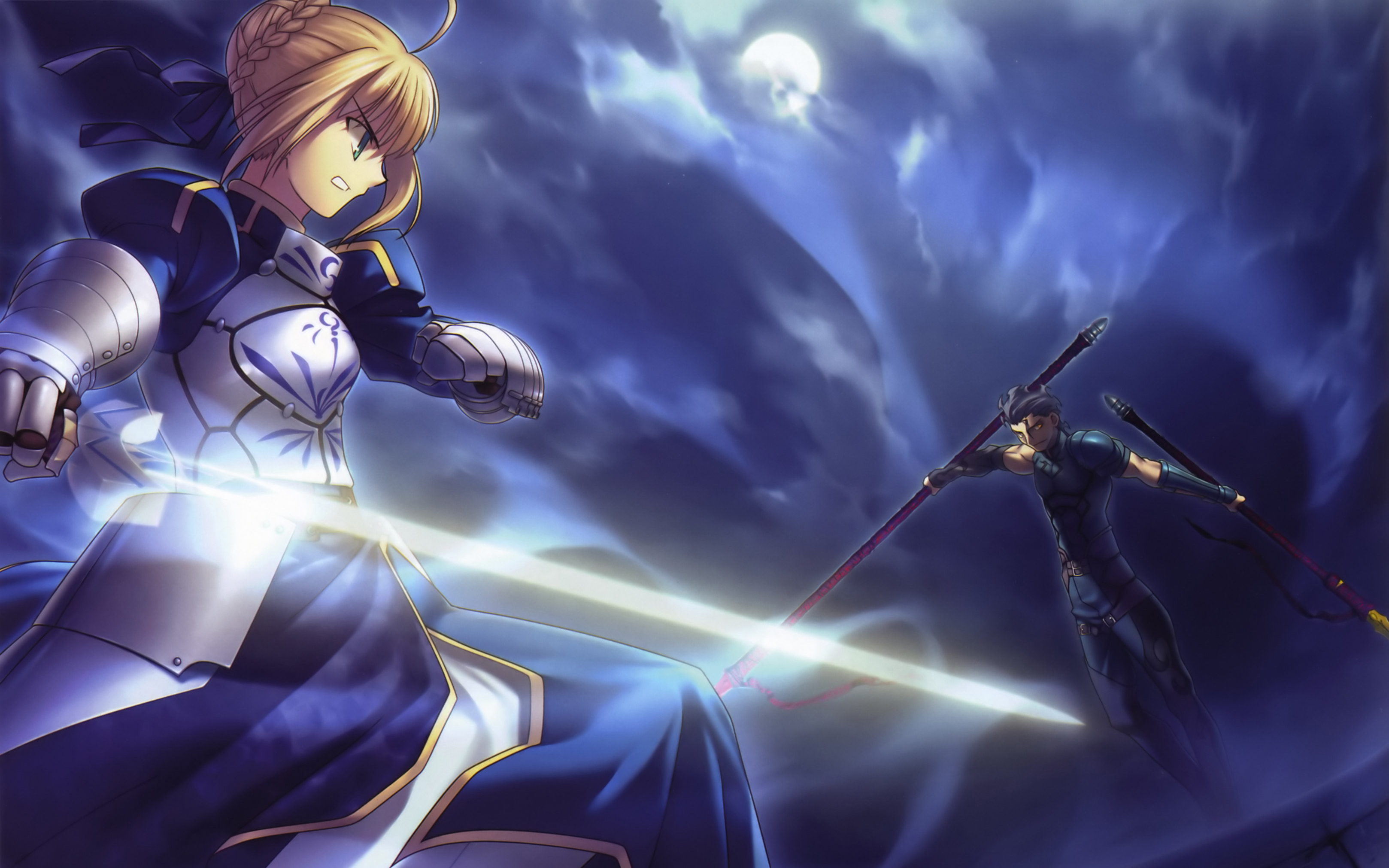 Fate Stay Night Type Moon Saber Lancer Fate Zero Fate Series Free Wallpaper Wallpaperjam Com