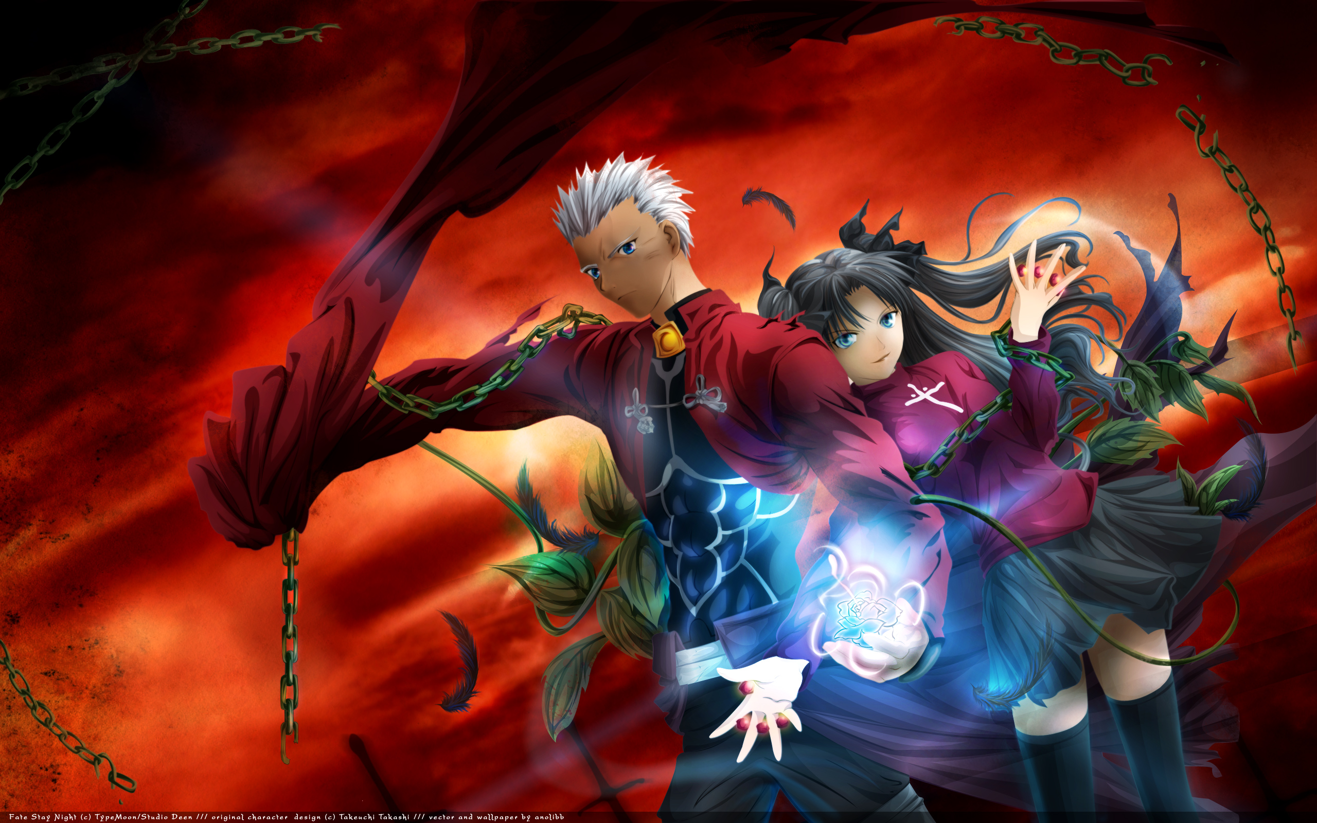 Fate Stay Night Tohsaka Rin Archer Fate Stay Night Fate Series Free Wallpaper Wallpaperjam Com