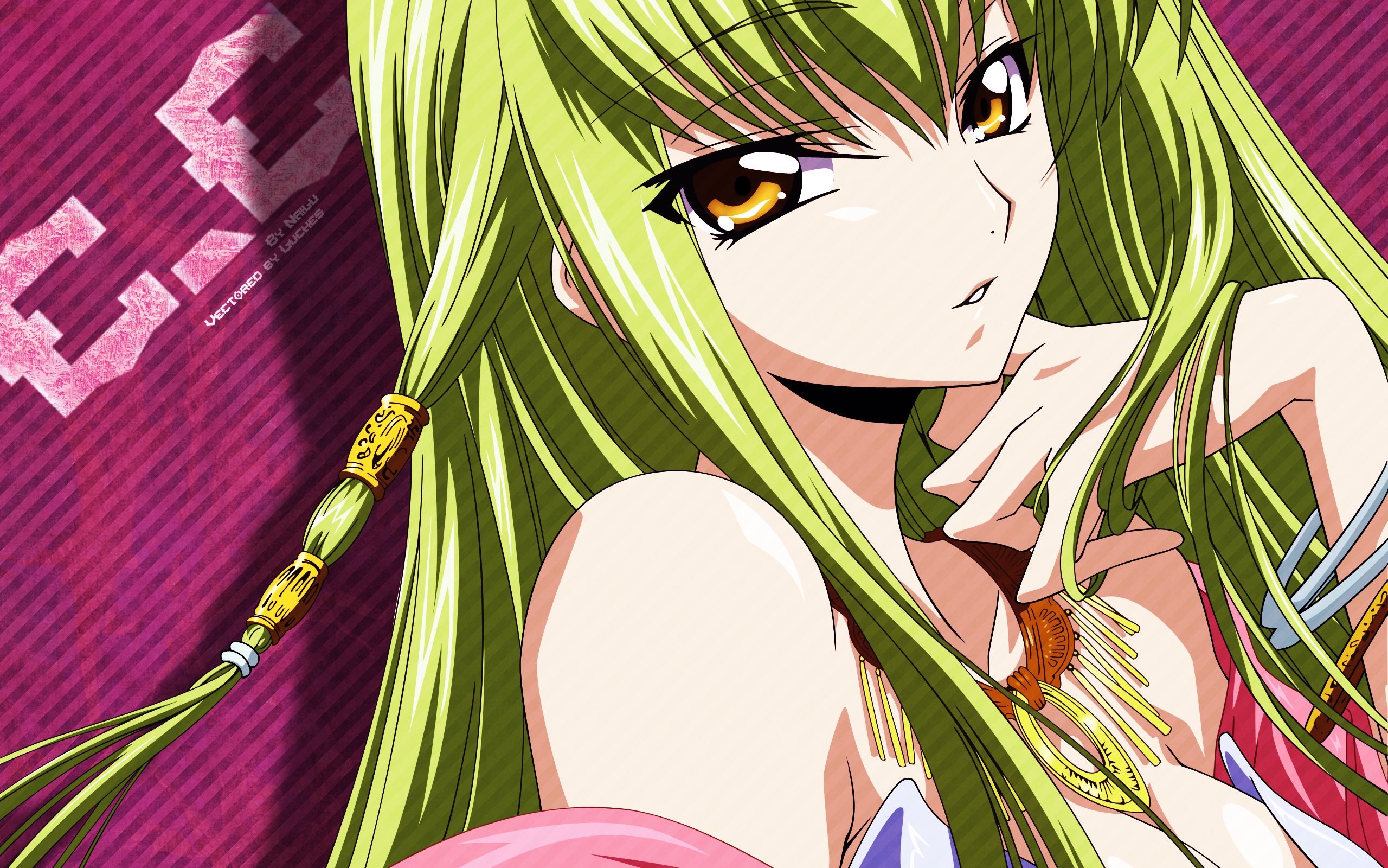 Code Geass Green Hair C C Hd Wallpaper View Resize And Free Download Wallpaperjam Com