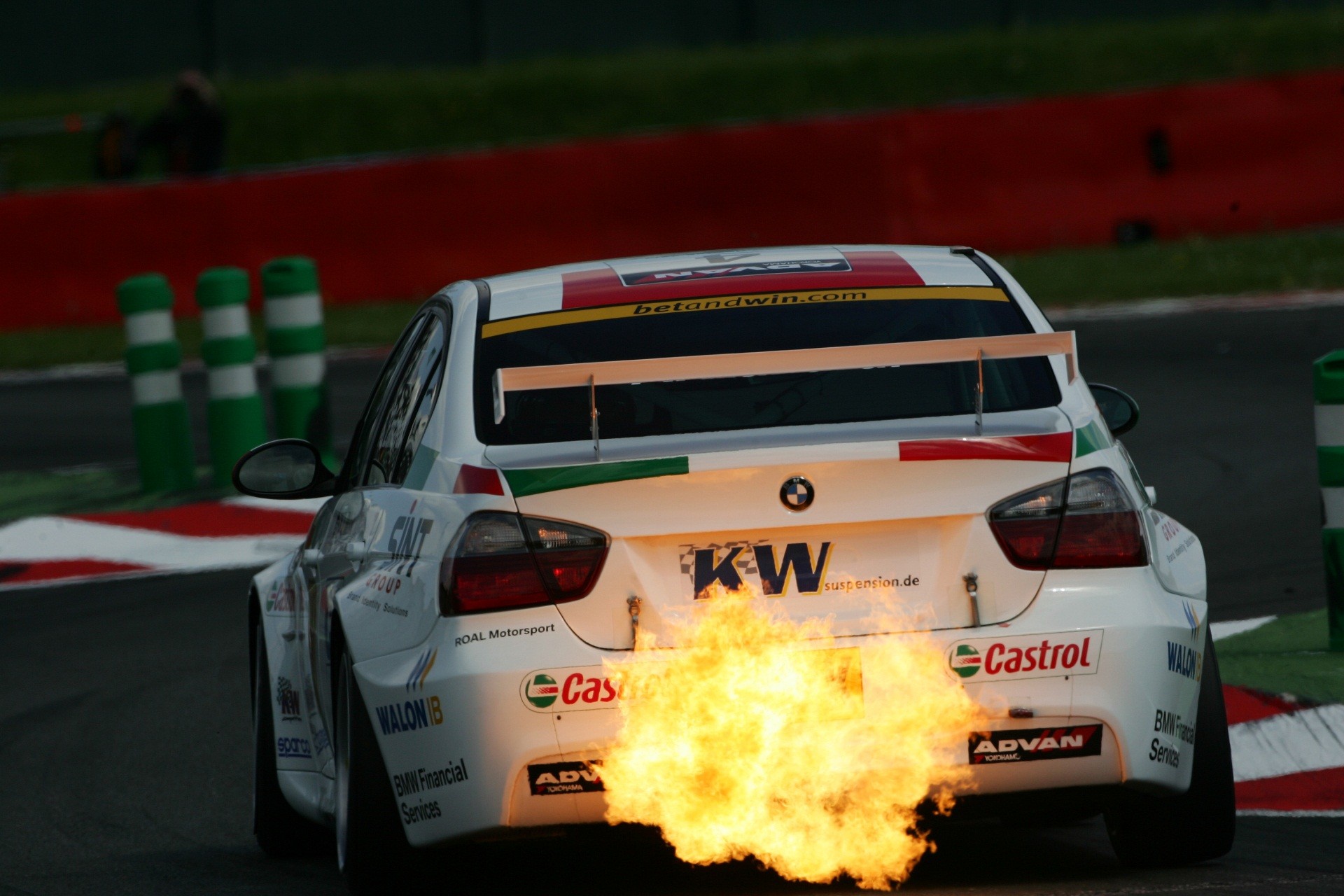 BMW, flame, wtcc - desktop wallpaper