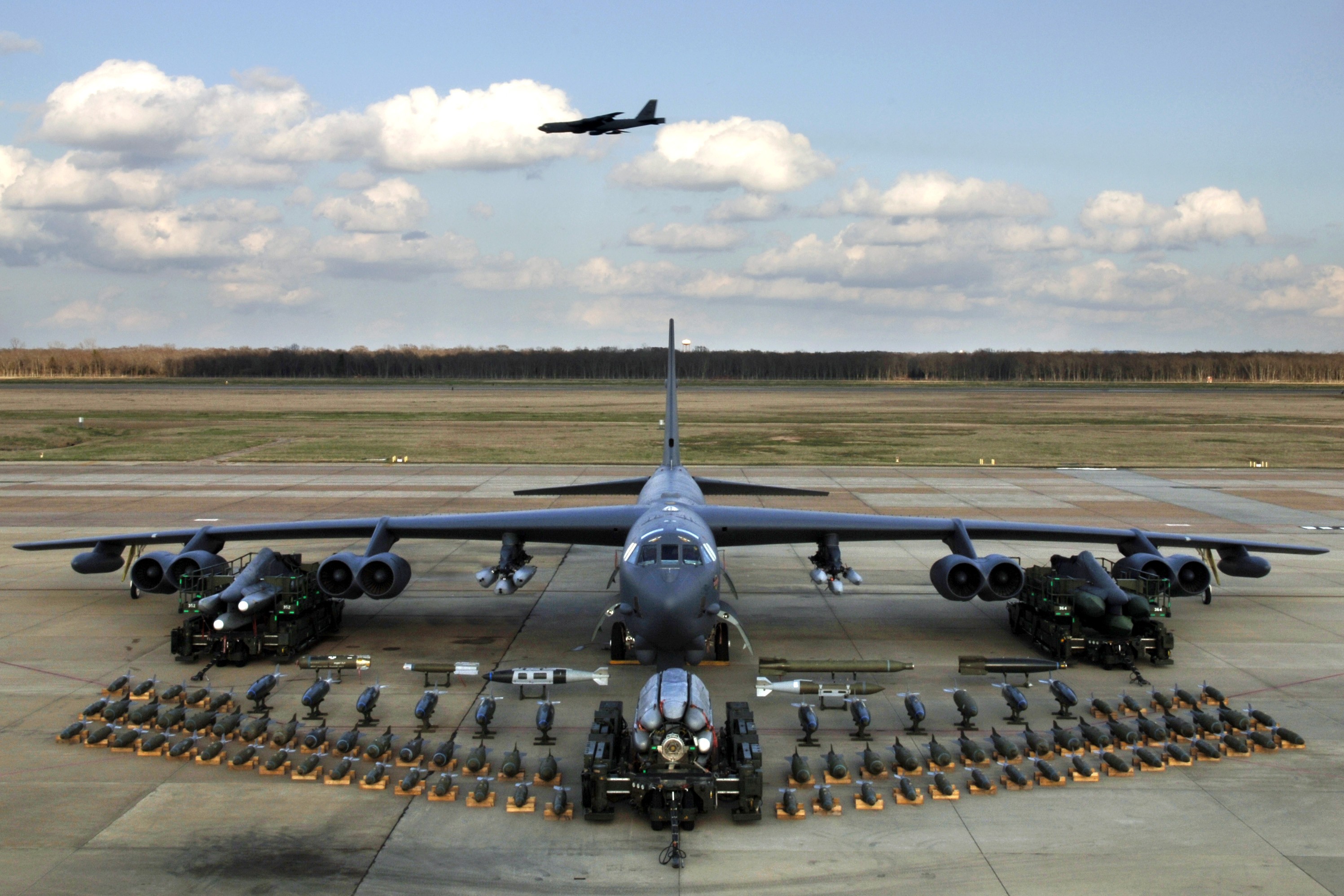 aircraft, war, military, United States Air Force, vehicles, stratofortress, Boeing B-52 Stratofortress - desktop wallpaper