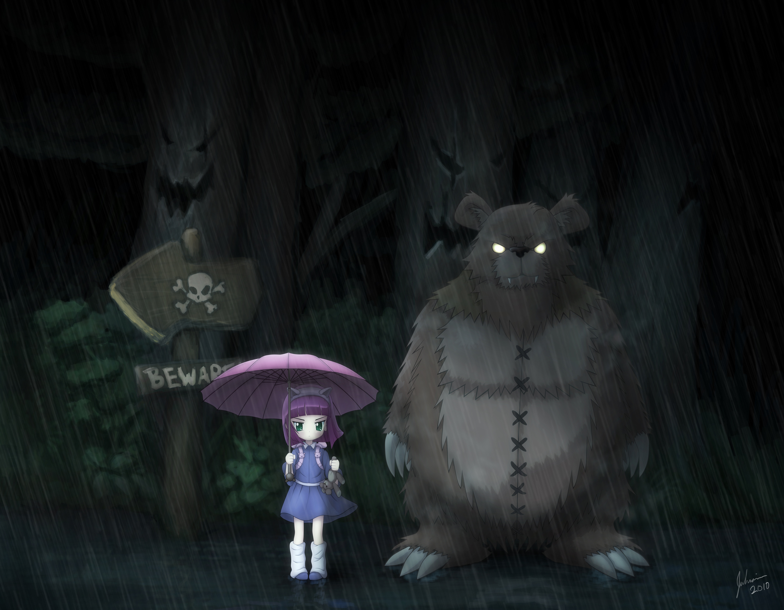 forests, League of Legends, Totoro, Tibbers, Annie the Dark Child - desktop wallpaper