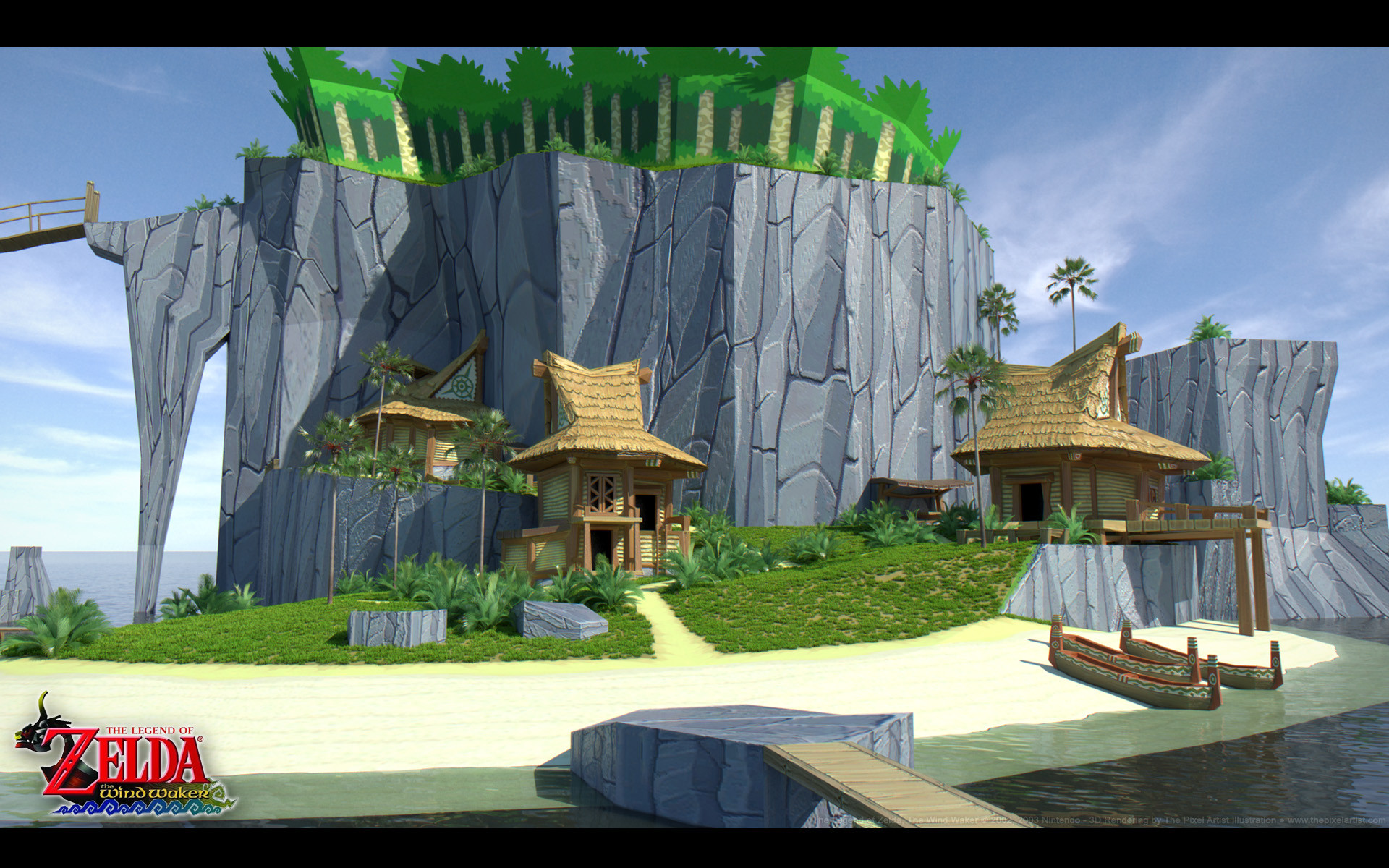 The Legend of Zelda, The Legend of Zelda: The Wind Waker, Outset Island - desktop wallpaper