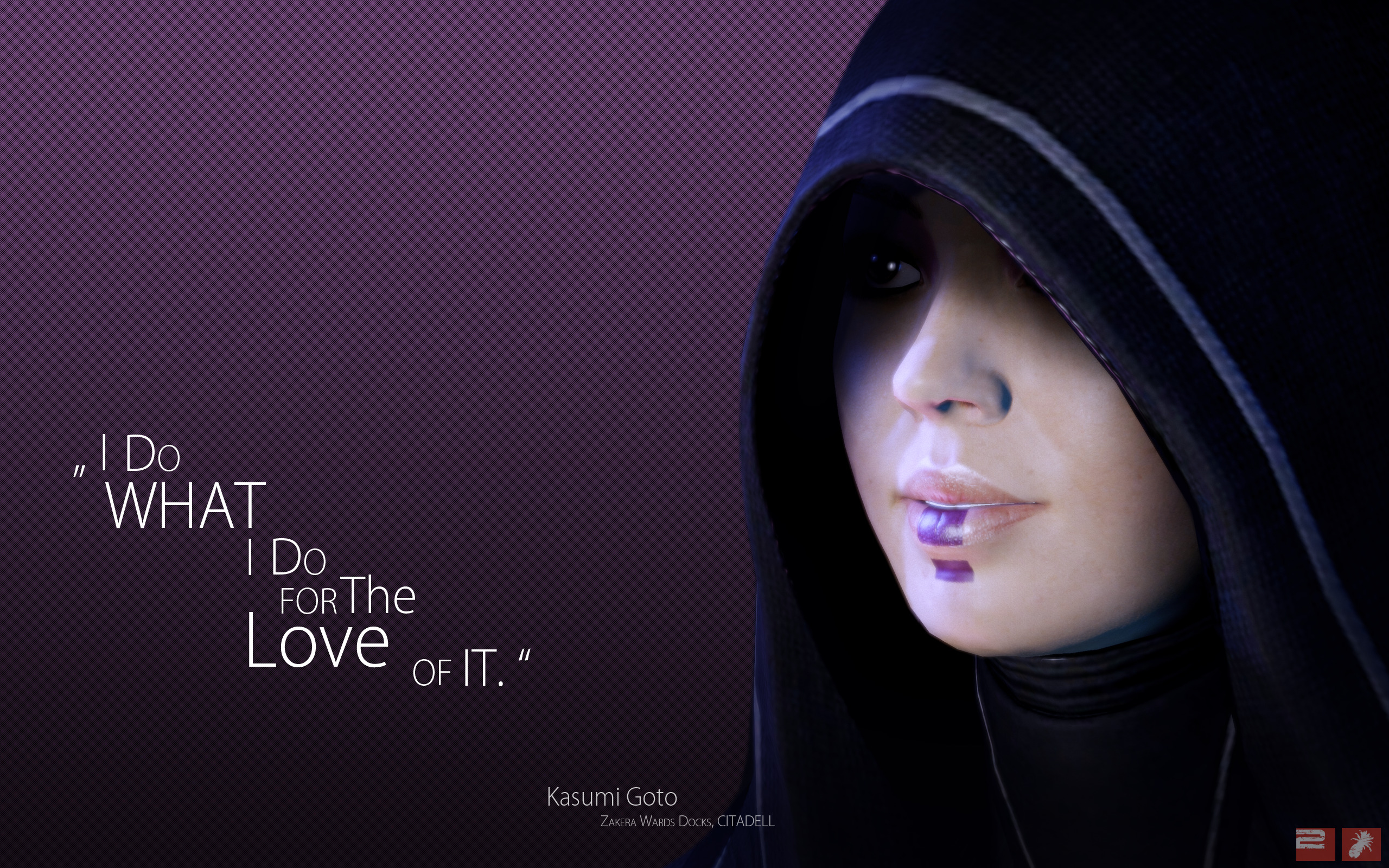 quotes, Kasumi, Mass Effect - desktop wallpaper