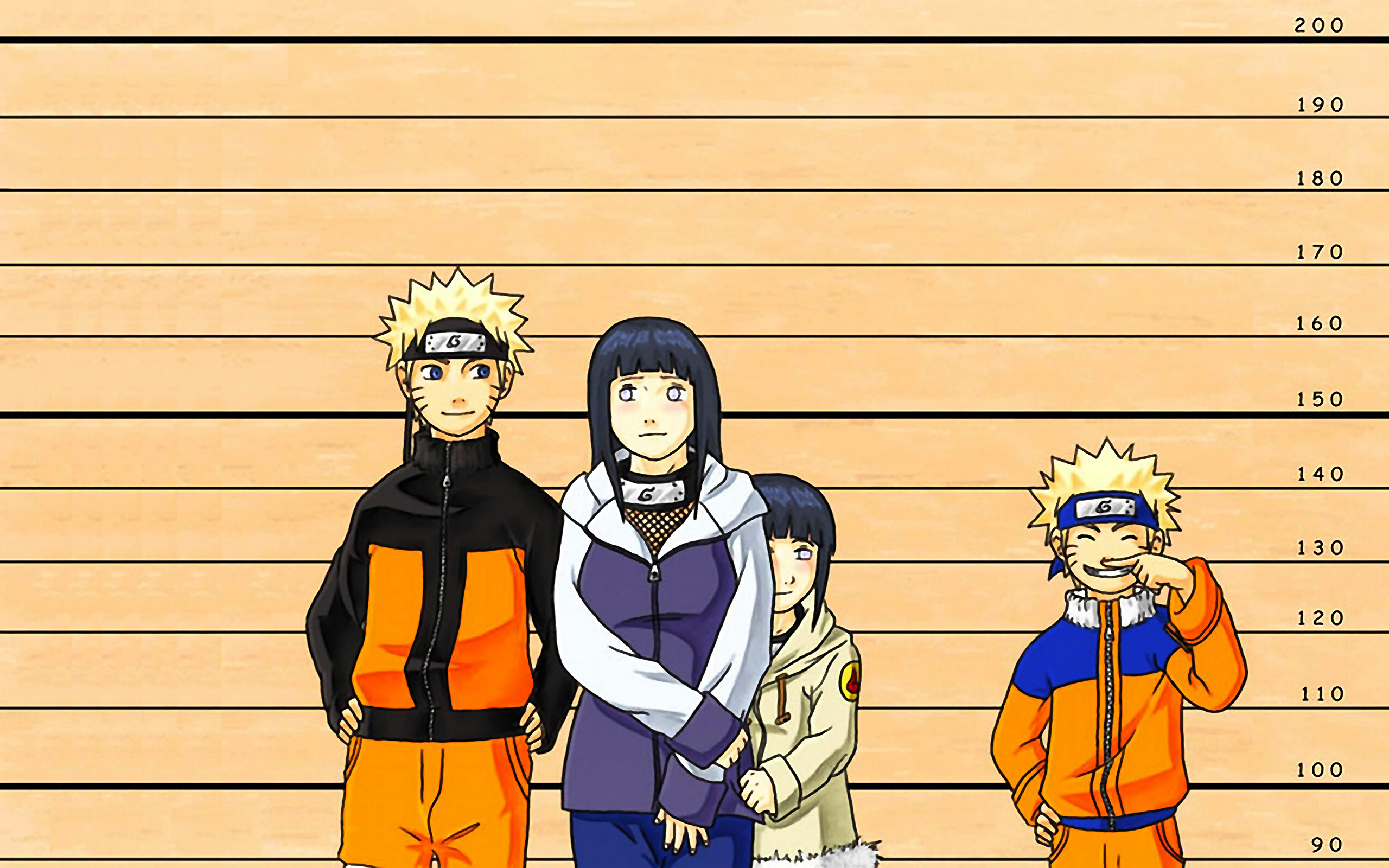 Naruto: Shippuden, Hyuuga Hinata, charts, Uzumaki Naruto, height chart - desktop wallpaper