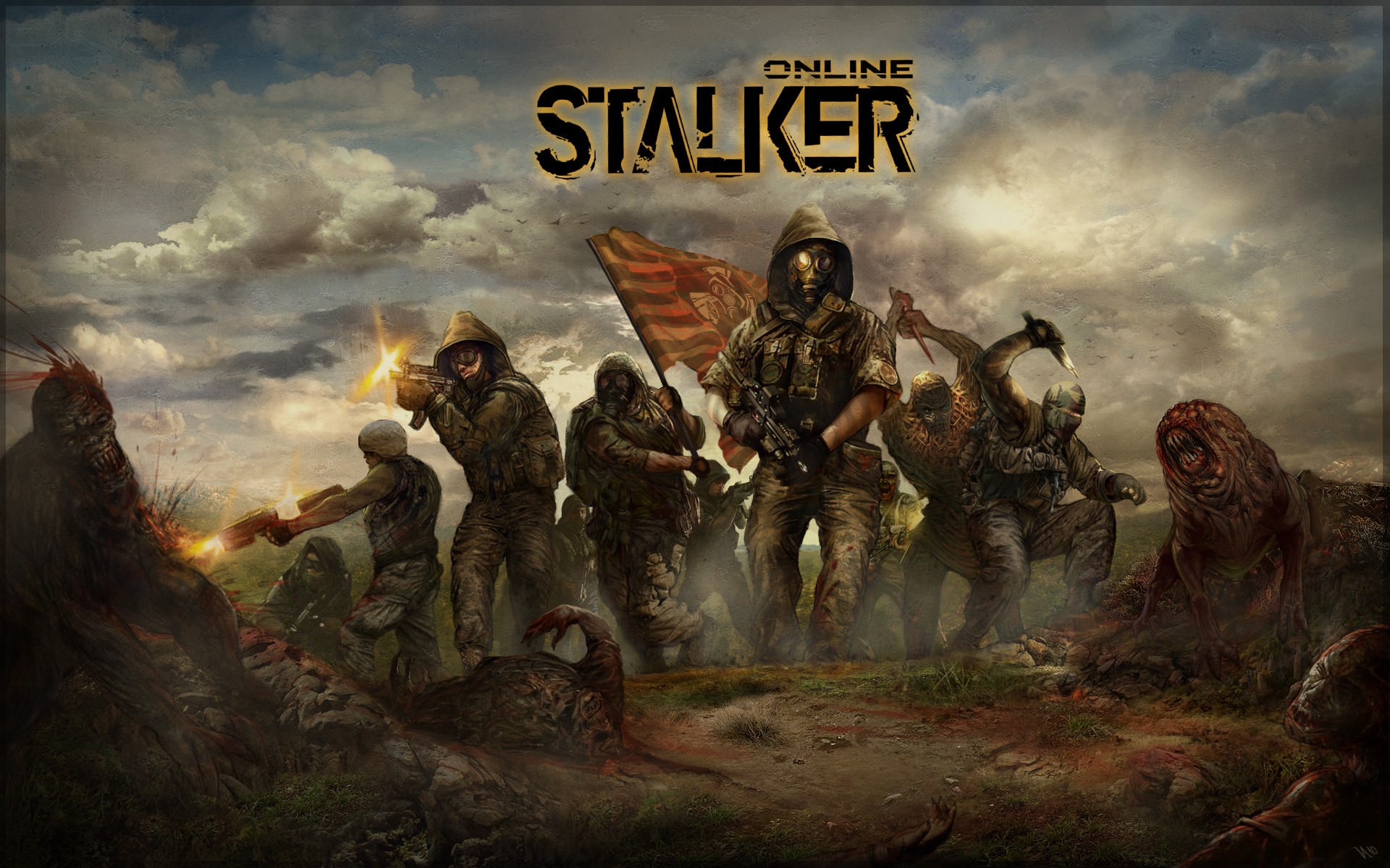 video games, S.T.A.L.K.E.R., military, mutant, artwork - desktop wallpaper