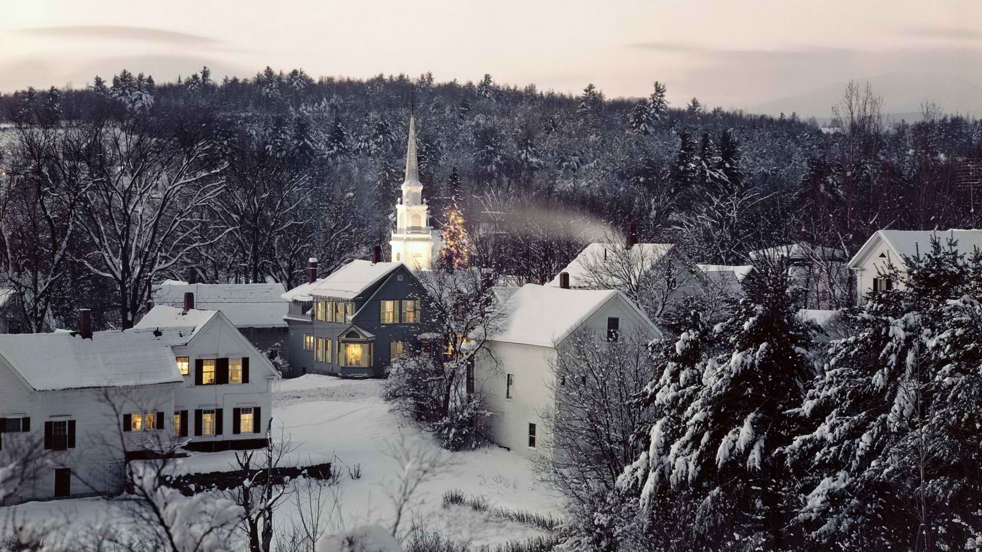 Christmas, New England - desktop wallpaper