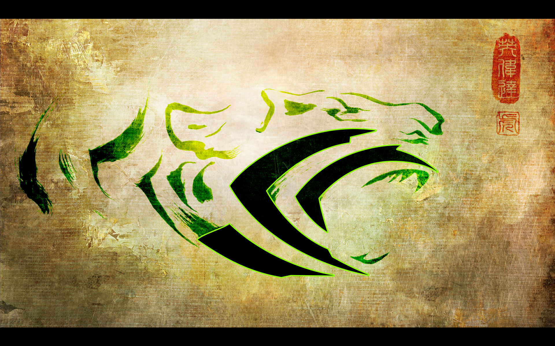 tigers, Nvidia, claws - desktop wallpaper