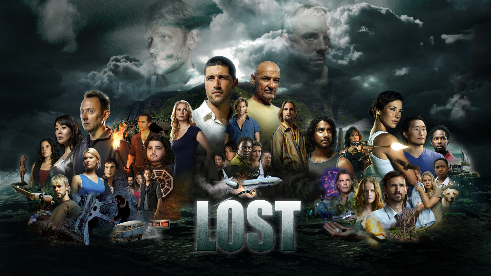 Lost (TV Series), television cast - desktop wallpaper