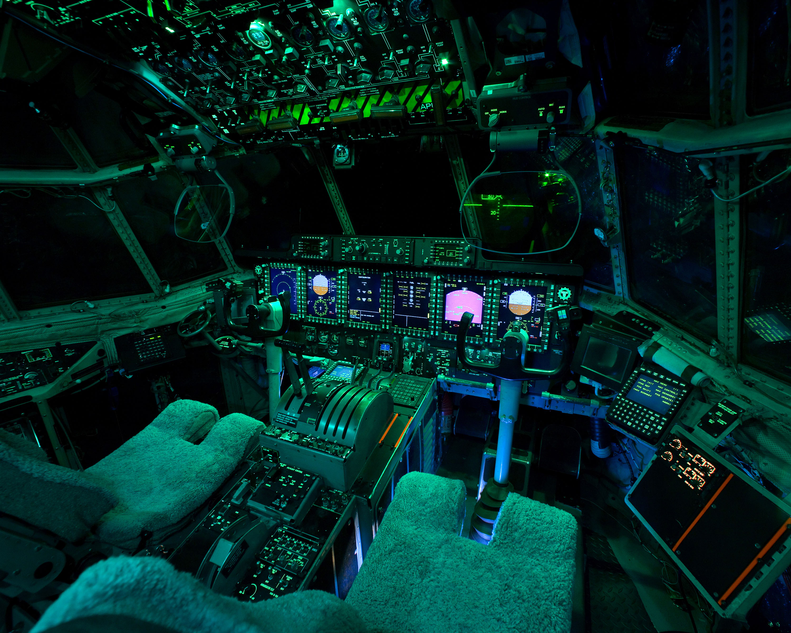 aircraft, cockpit - desktop wallpaper