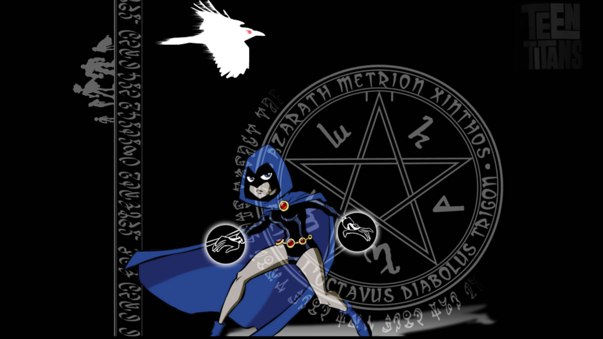 Teen Titans, Raven (character), DC Comics, ravens - desktop wallpaper