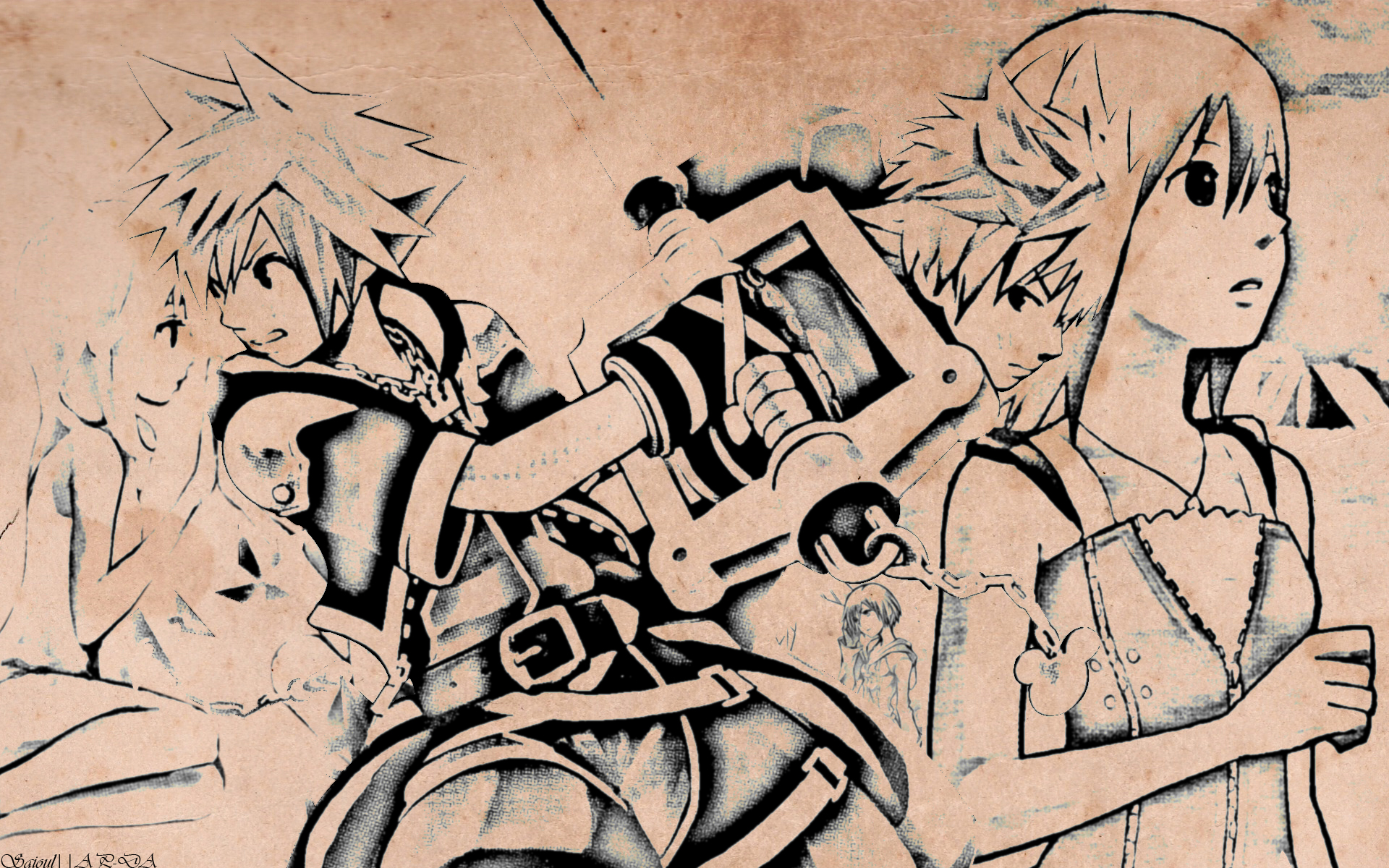 Kingdom Hearts, Sora (Kingdom Hearts) - desktop wallpaper