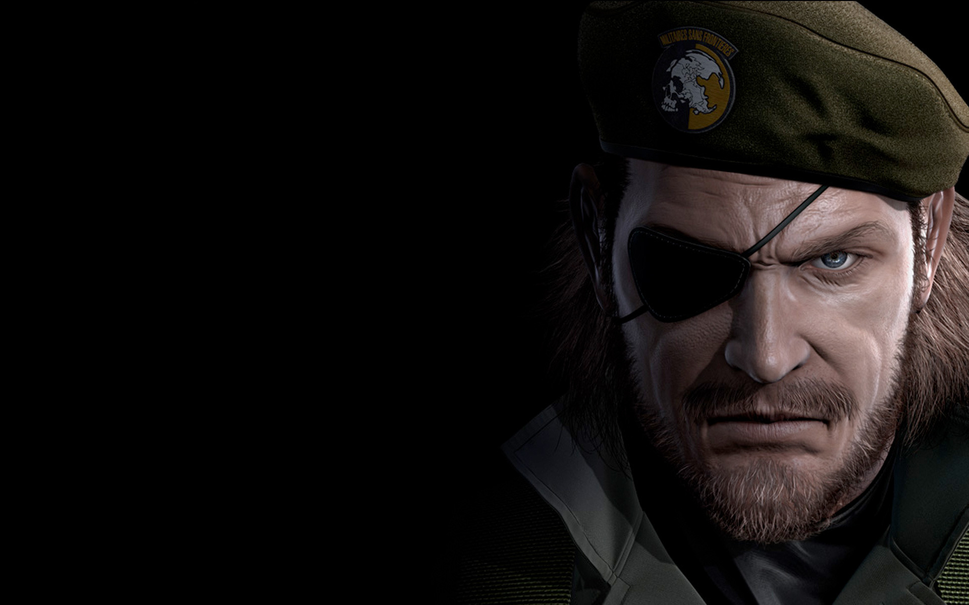 Metal Gear Solid, eyepatch, Peace Walker, beret, Big Boss - desktop wallpaper