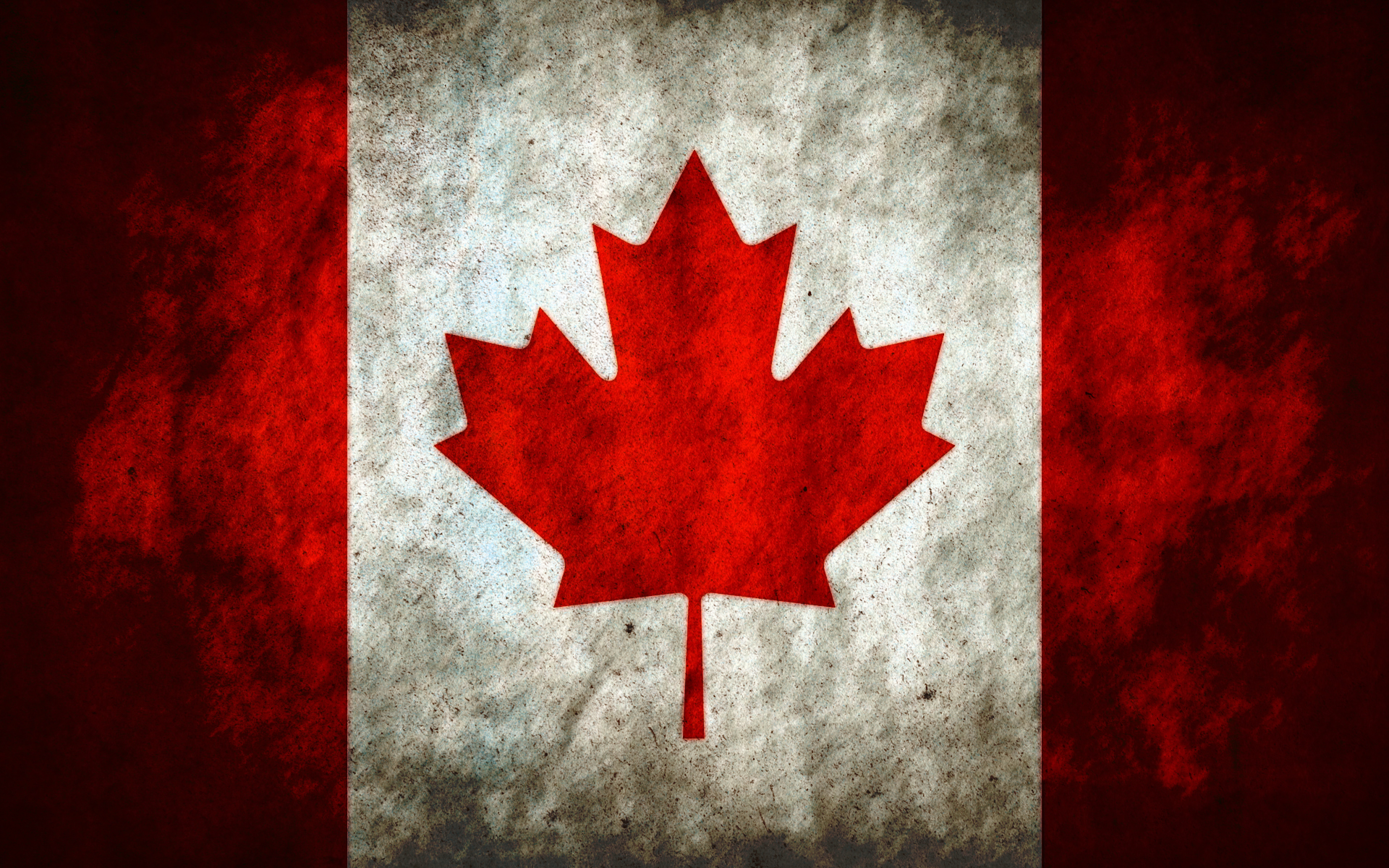 grunge, Canada, flags, Canadian flag - desktop wallpaper