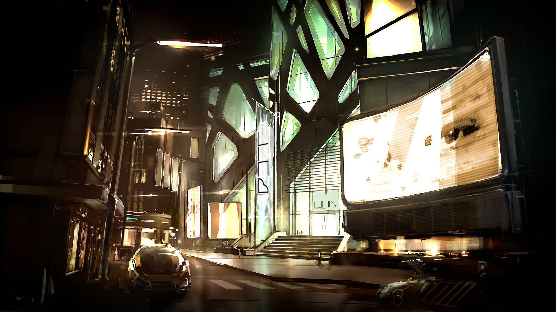 futuristic, futurist, digital art, Deus Ex: Human Revolution, Game Art - desktop wallpaper