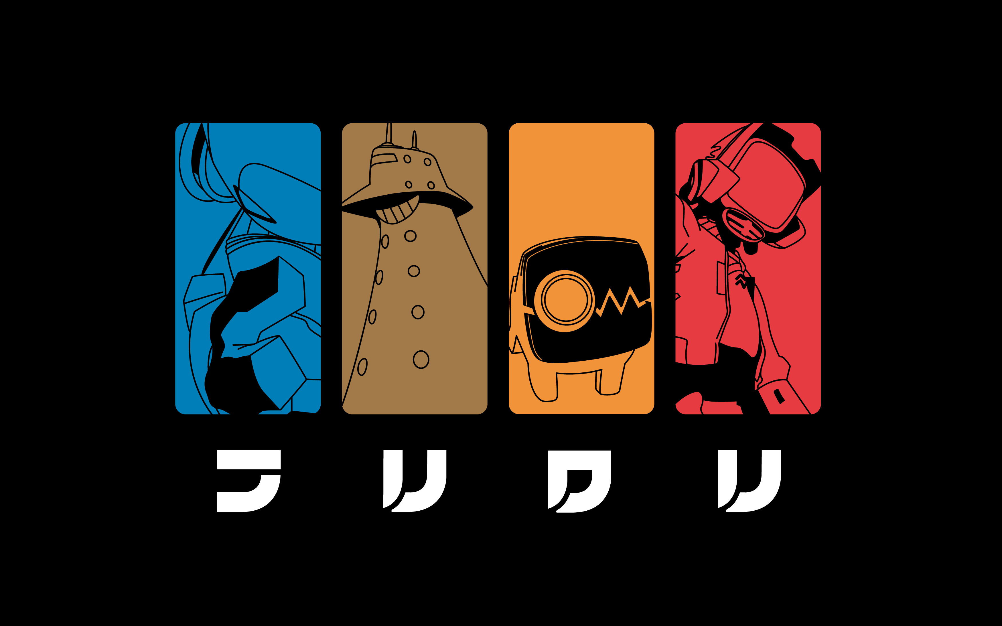 FLCL Fooly Cooly, Canti, simple background - desktop wallpaper