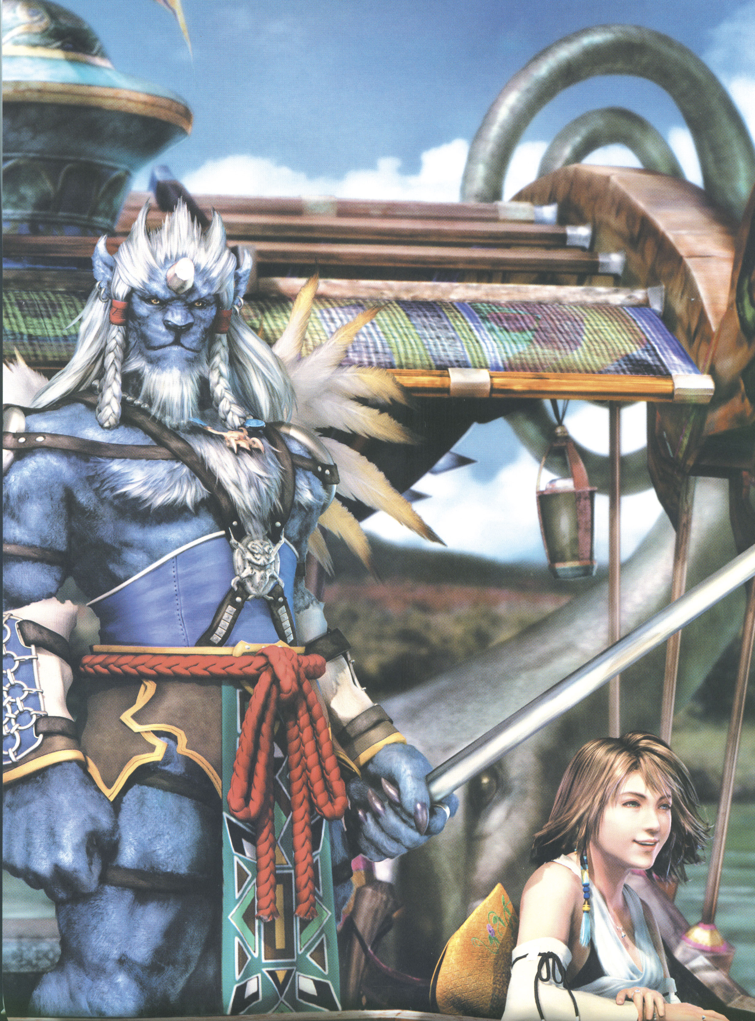 Final Fantasy, Yuna, Phantom Lancer - desktop wallpaper