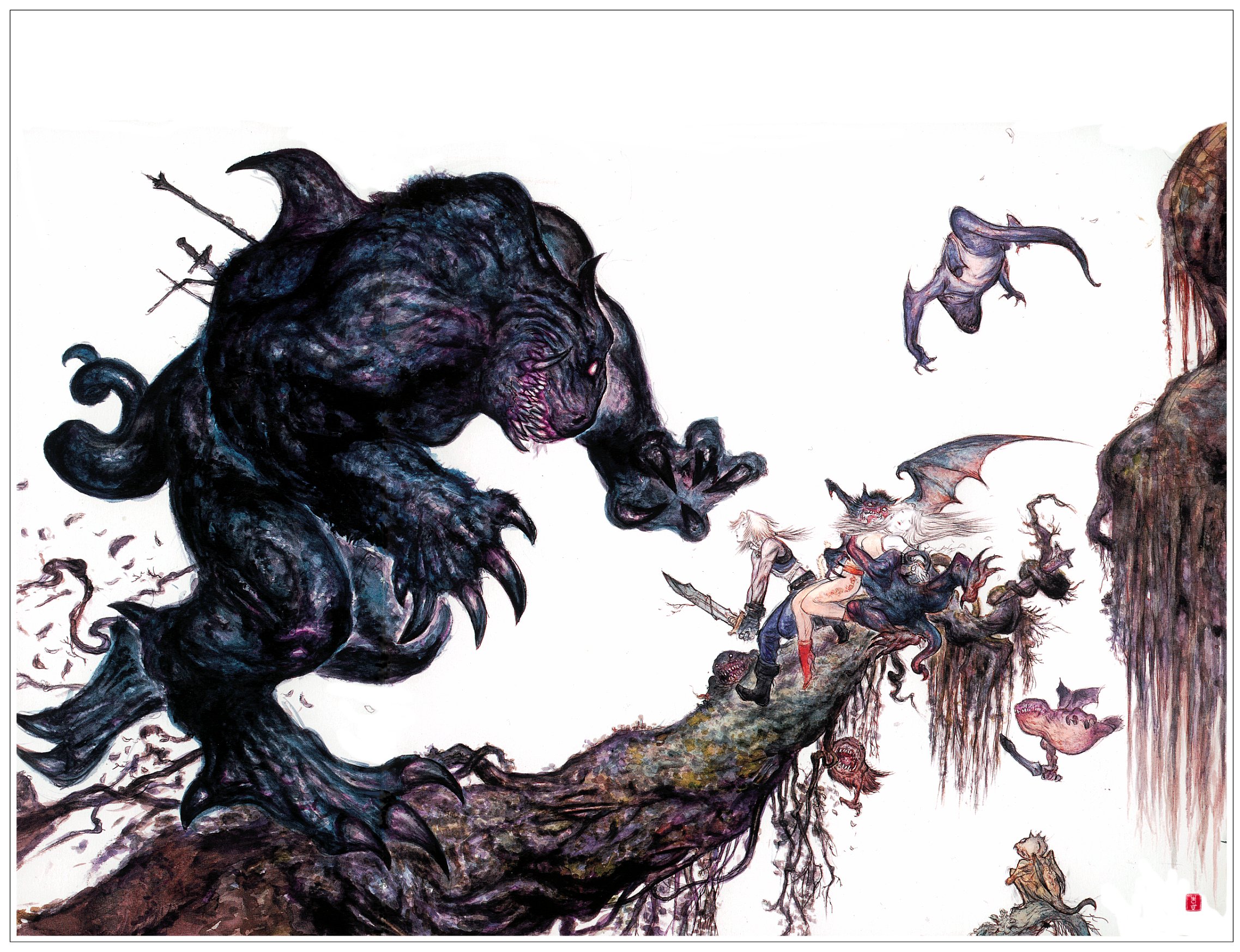 Yoshitaka Amano, Final Fantasy VI - desktop wallpaper