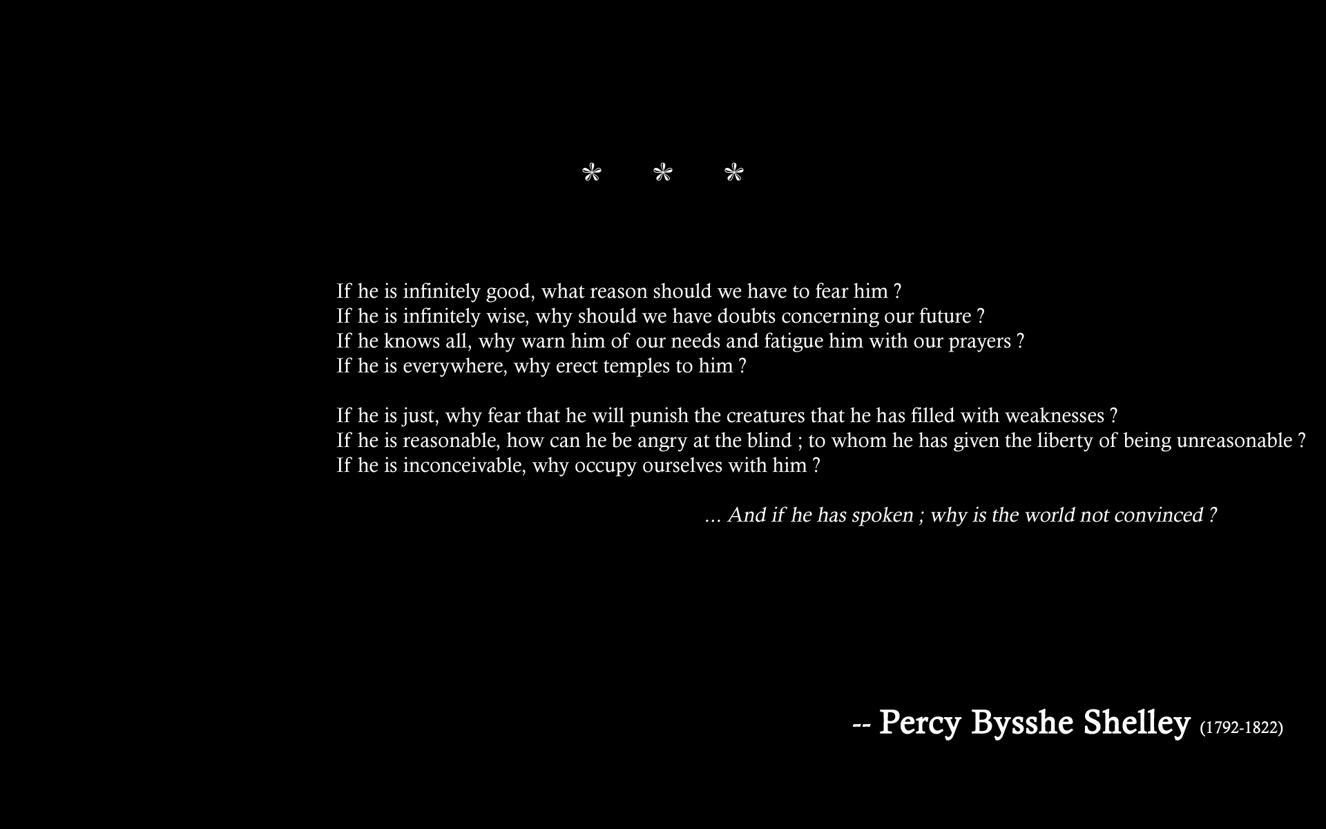text, quotes, typography, black background, Percy Bysshe Shelley - desktop wallpaper