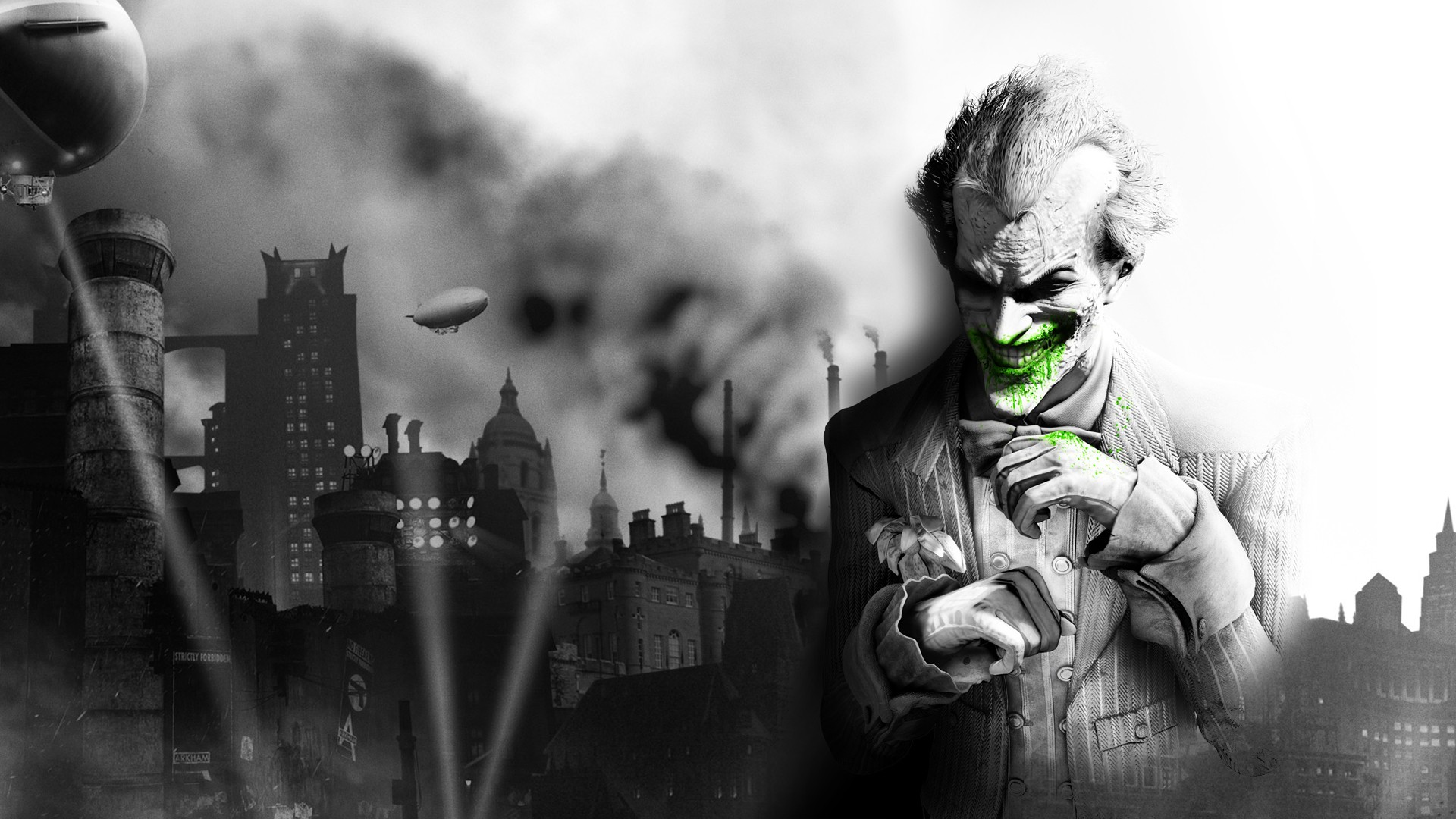 Batman, video games, The Joker, Batman Arkham City - desktop wallpaper