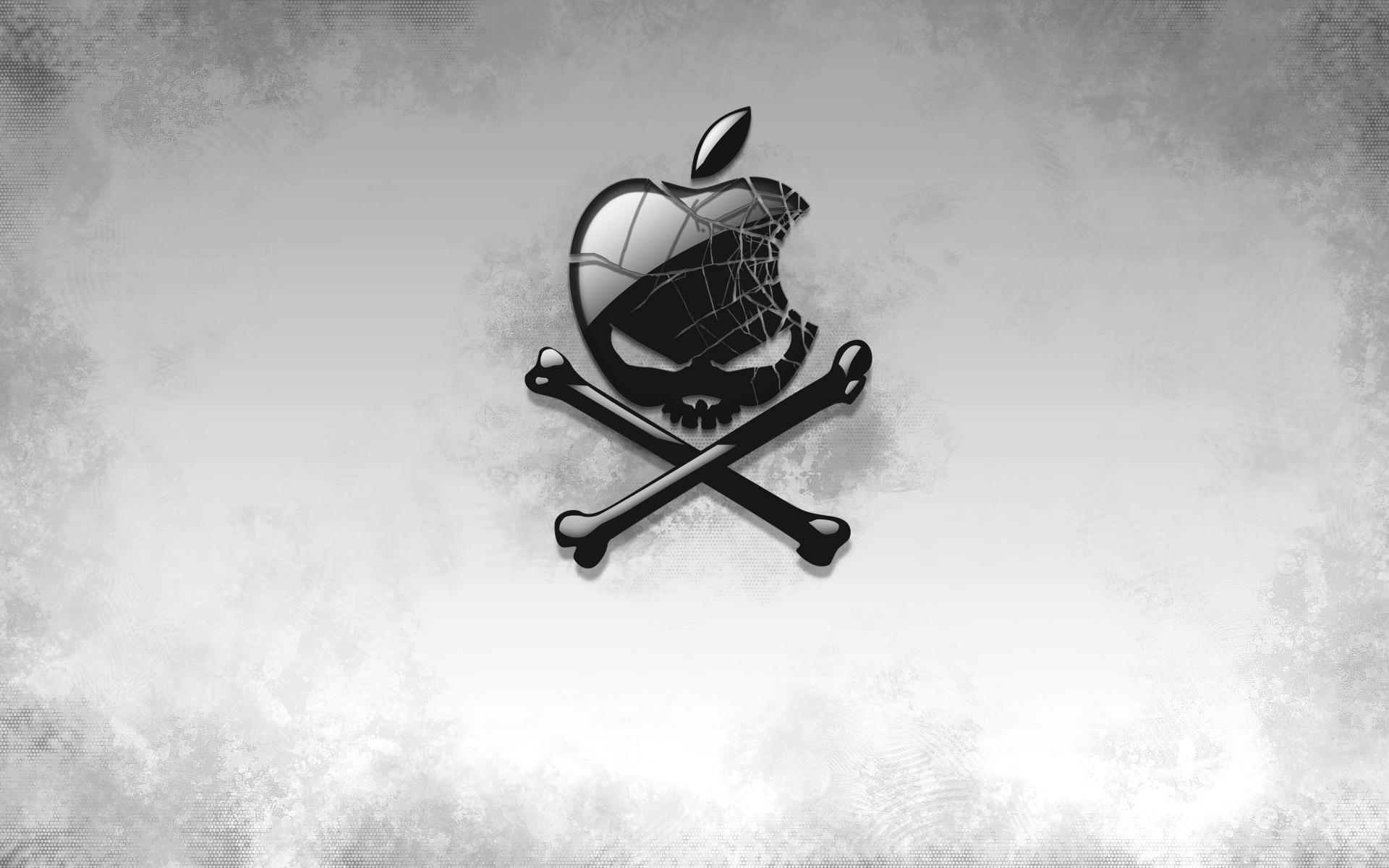 skulls, Apple Inc., bones - desktop wallpaper
