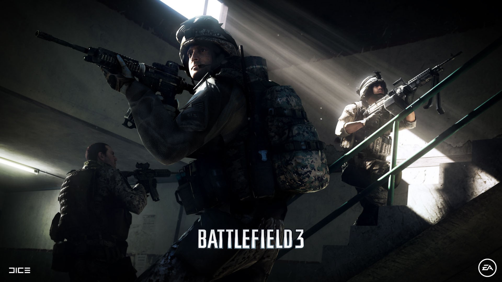 video games, guns, eotech, Battlefield 3, Electronic Arts - desktop wallpaper