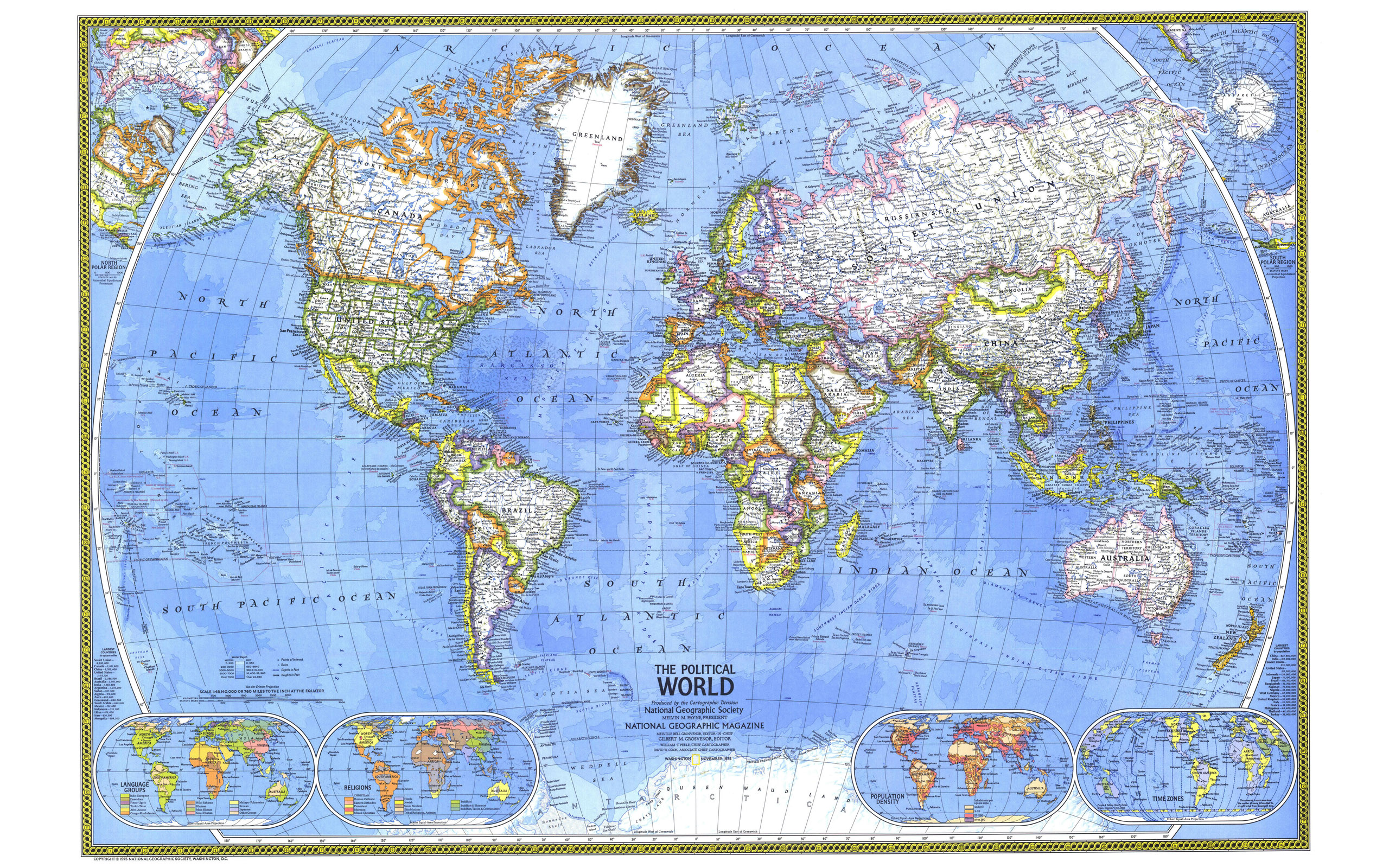National Geographic, world map - desktop wallpaper