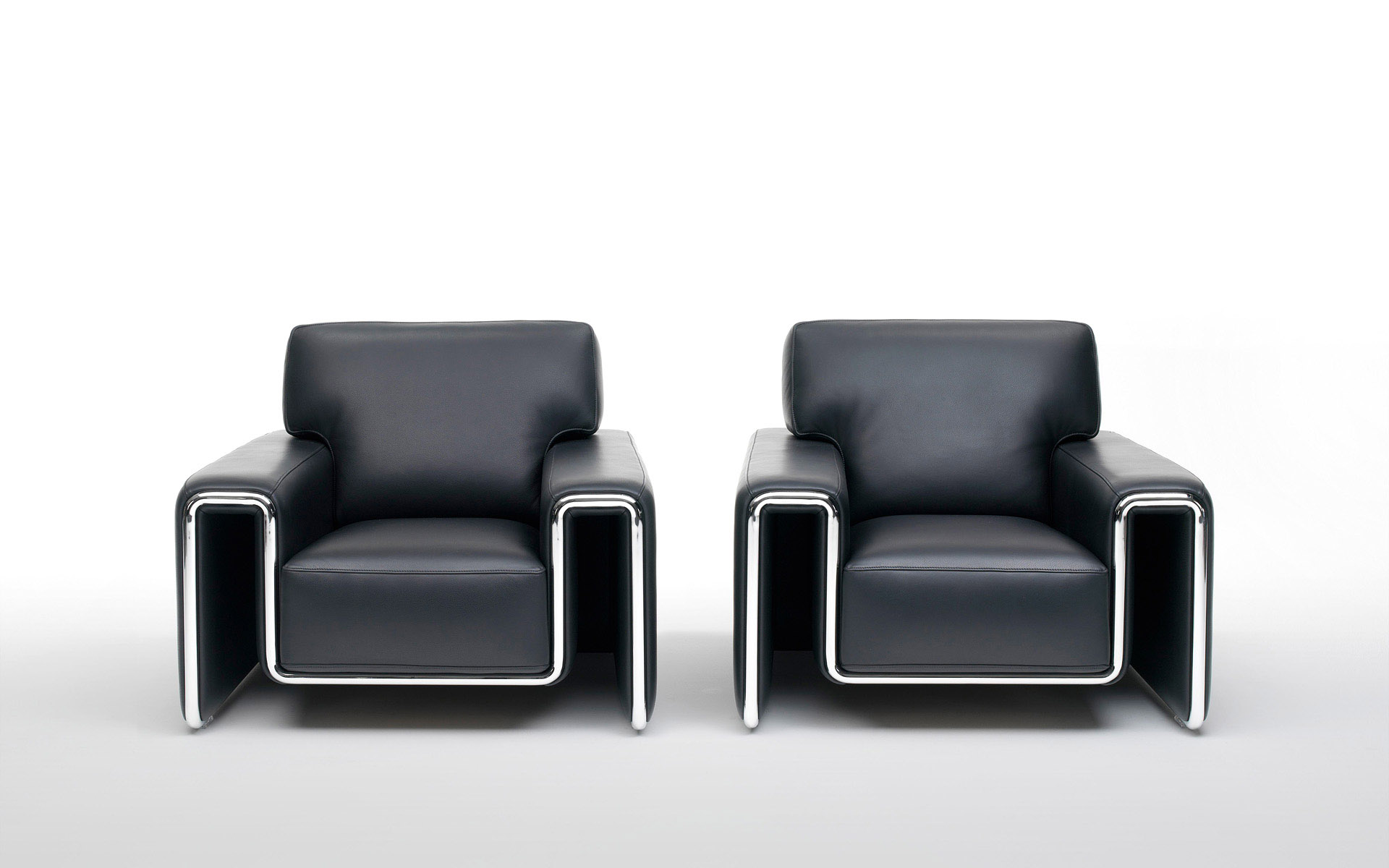 leather, black, chrome, furniture, chairs - desktop wallpaper