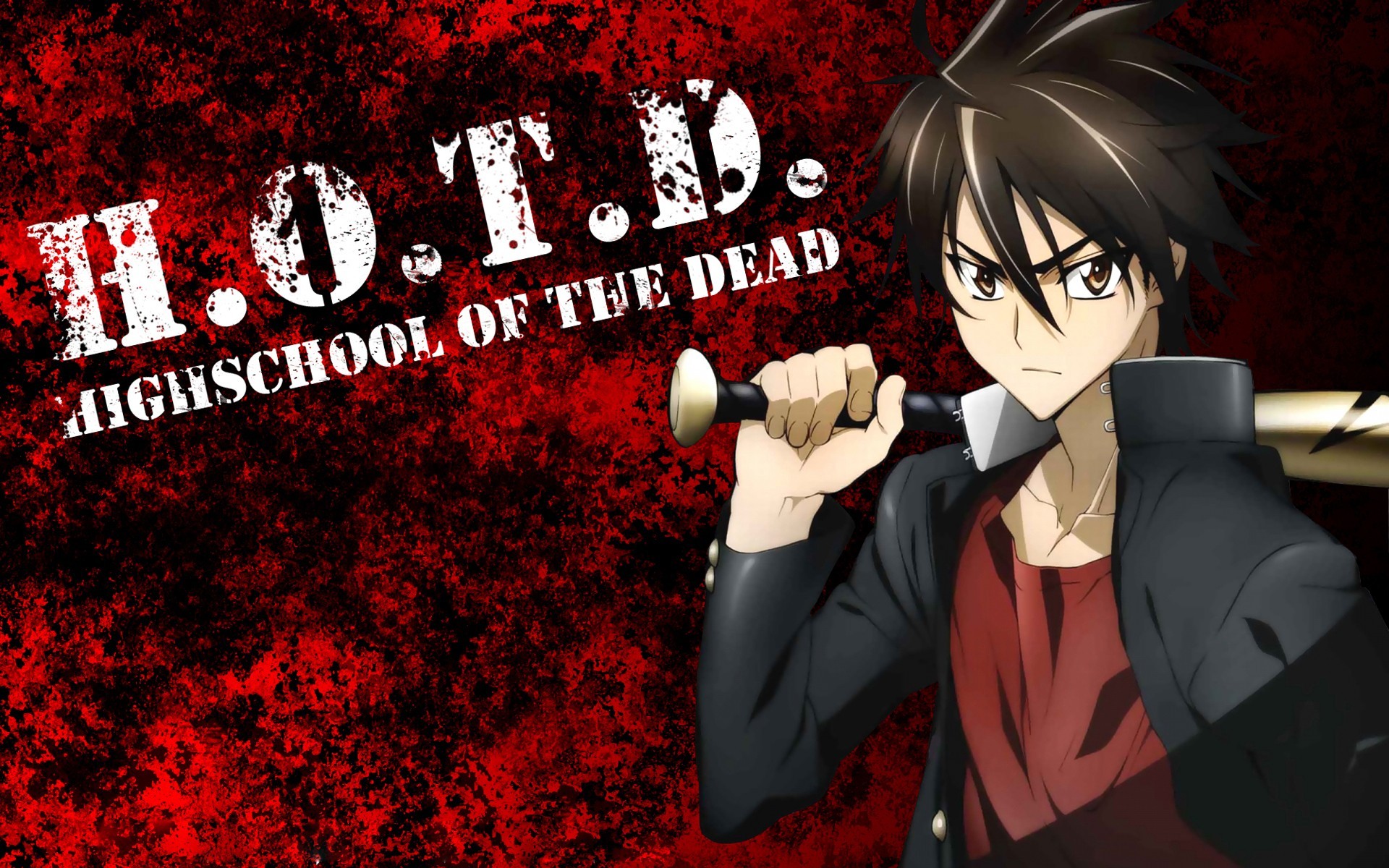 Highschool of the Dead, Komuro Takashi - desktop wallpaper