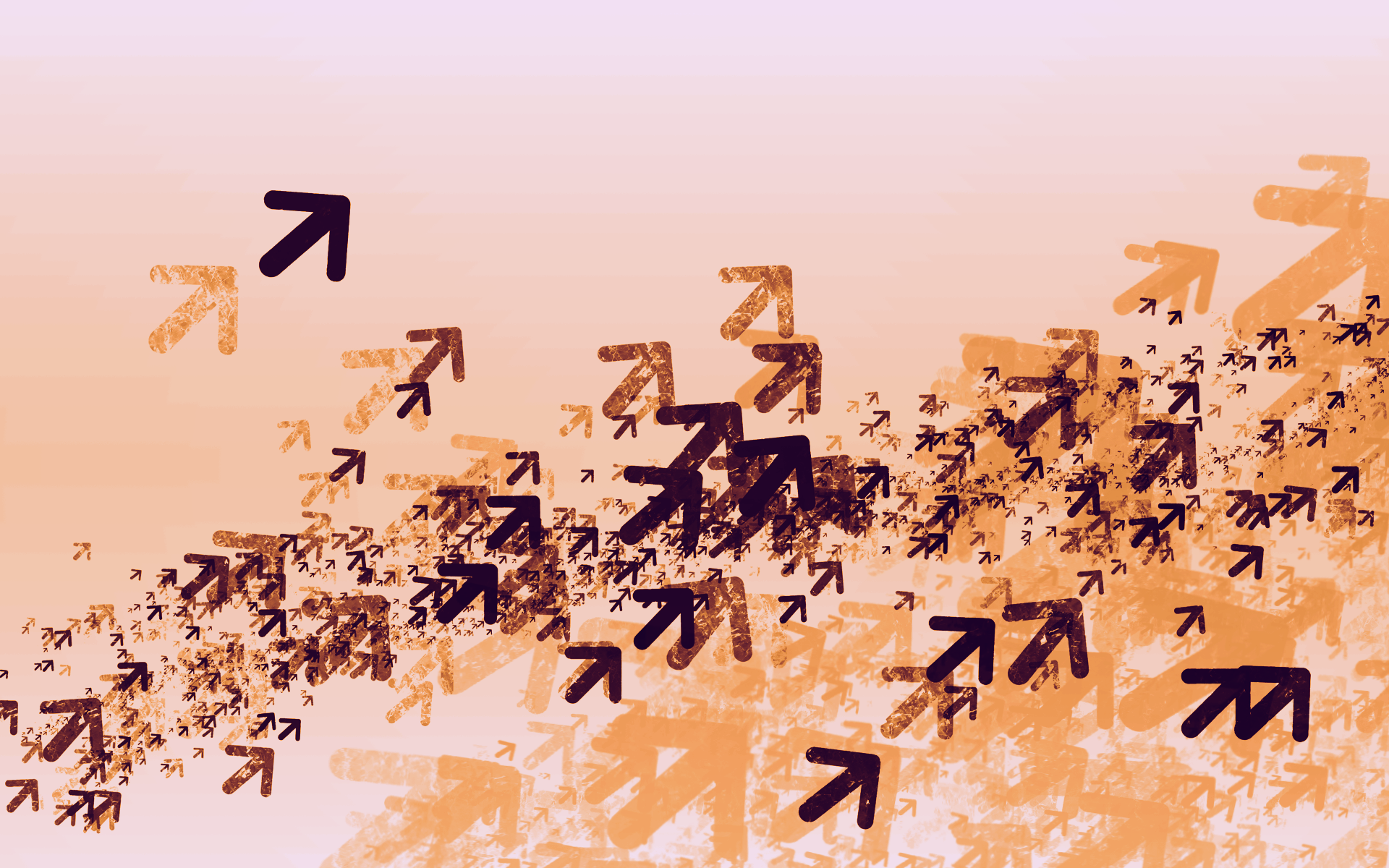 abstract, swarm, flock, arrows - desktop wallpaper