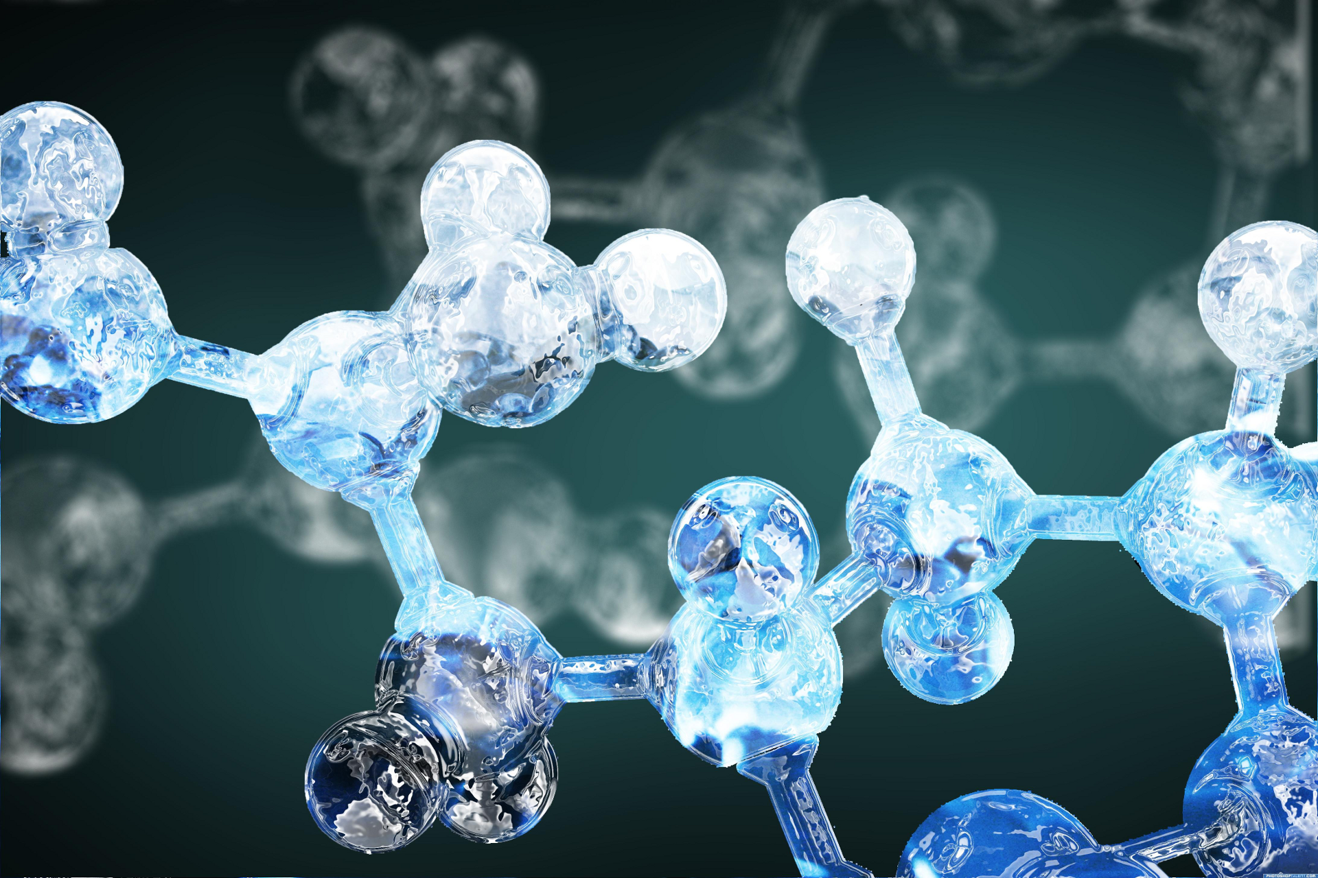abstract, molecule, chemistry, structure - desktop wallpaper