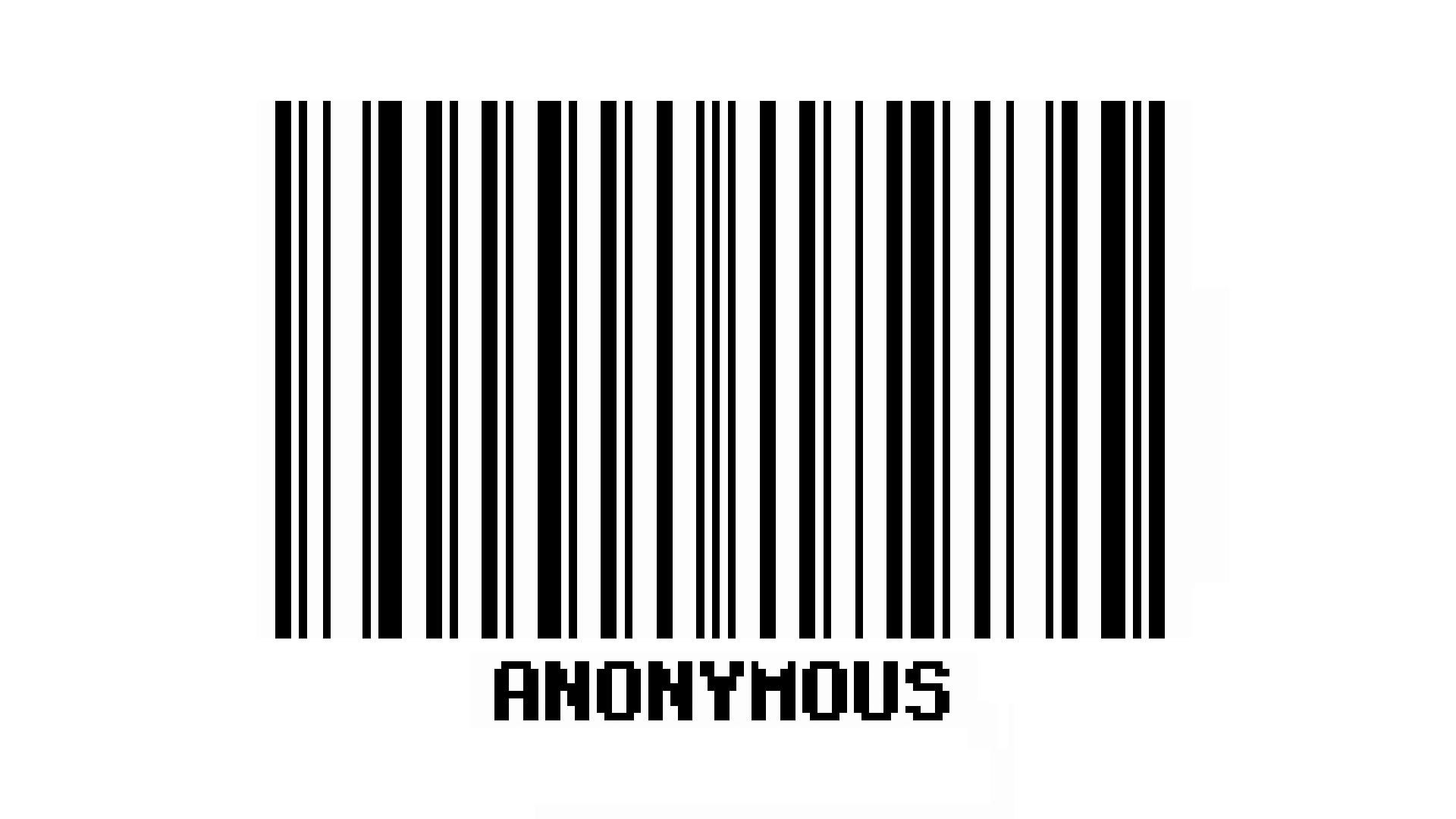 Anonymous, barcode - desktop wallpaper