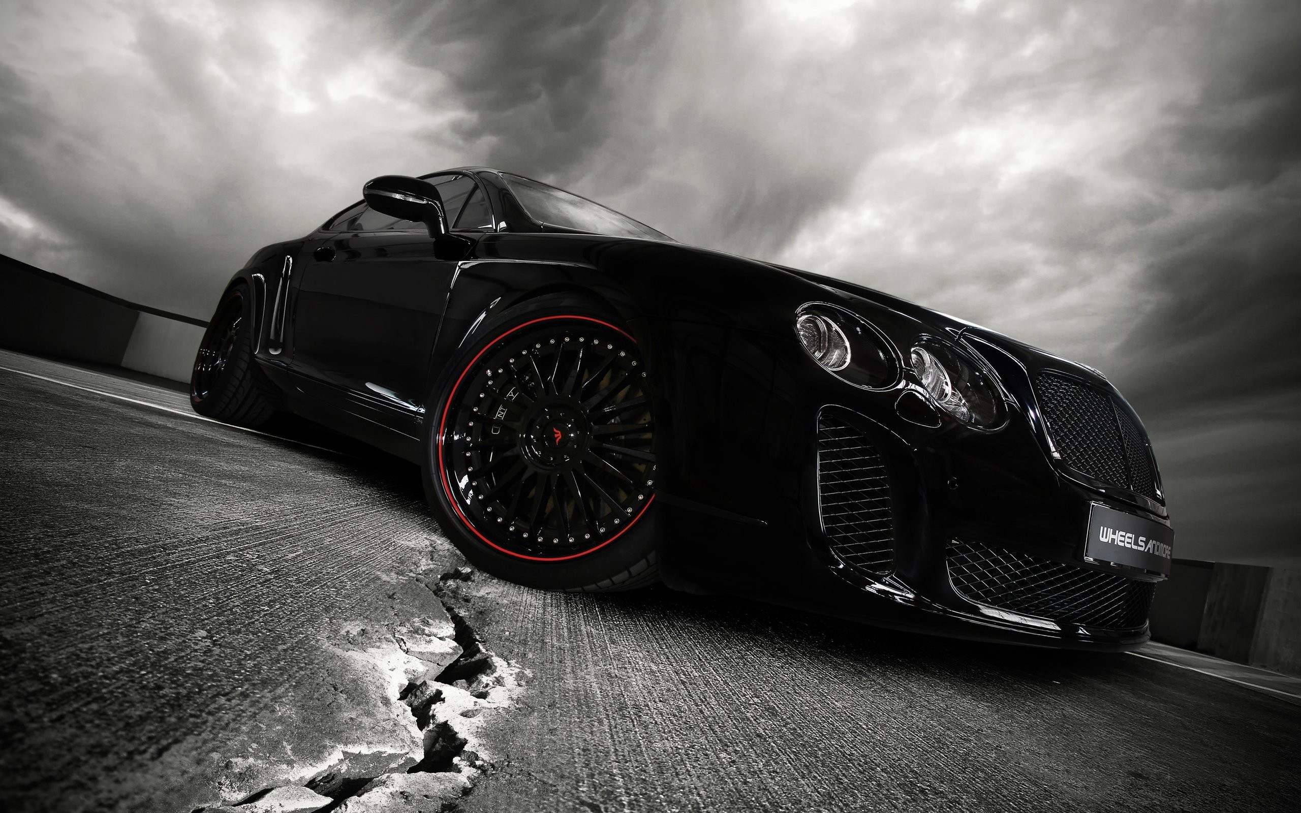 cars, Bentley, vehicles, supercars, black cars, Wheelsandmore, Bentley Continental Ultrasports 702 - desktop wallpaper