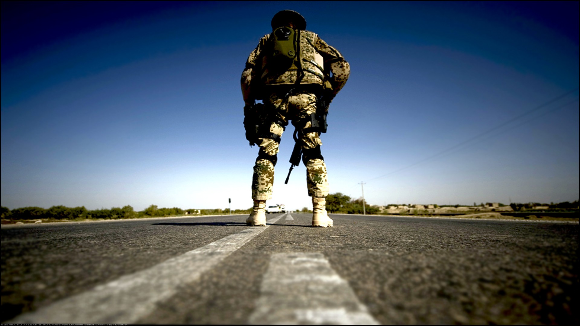 soldier, Afghanistan, roads, Bundeswehr - desktop wallpaper