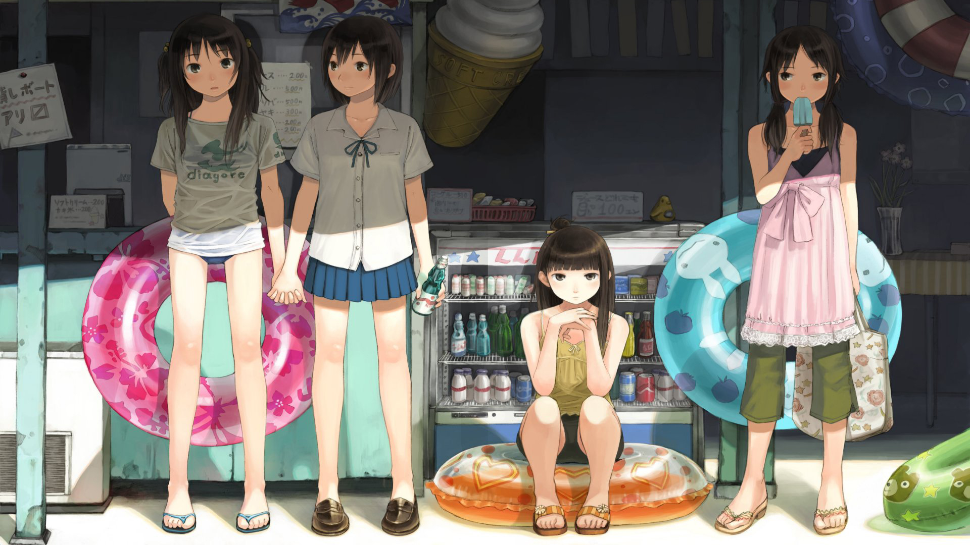 anime, Kishida Mel, original characters - desktop wallpaper
