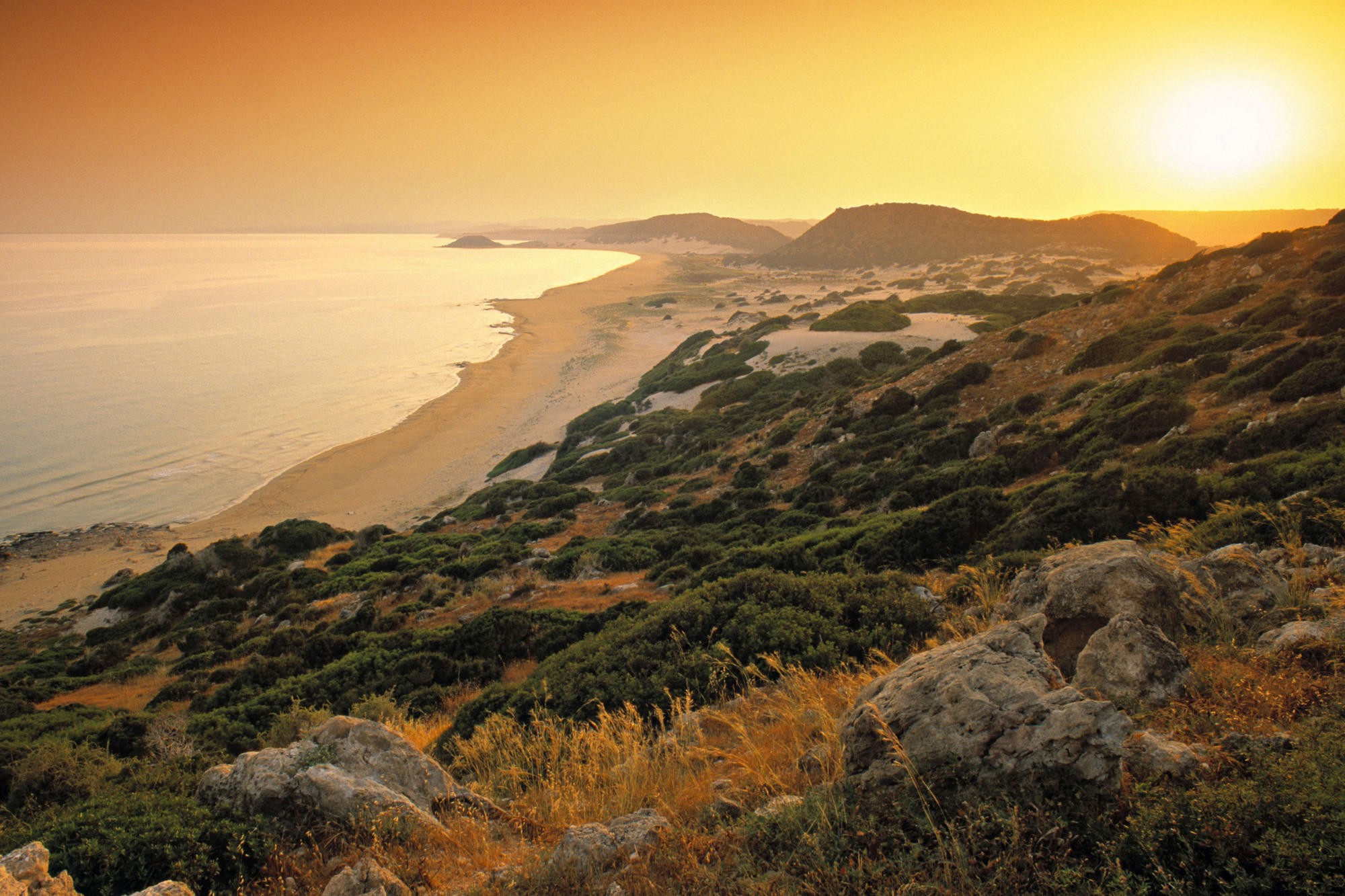landscapes, Sun, Greece, Cyprus, Greek islands, beaches - desktop wallpaper