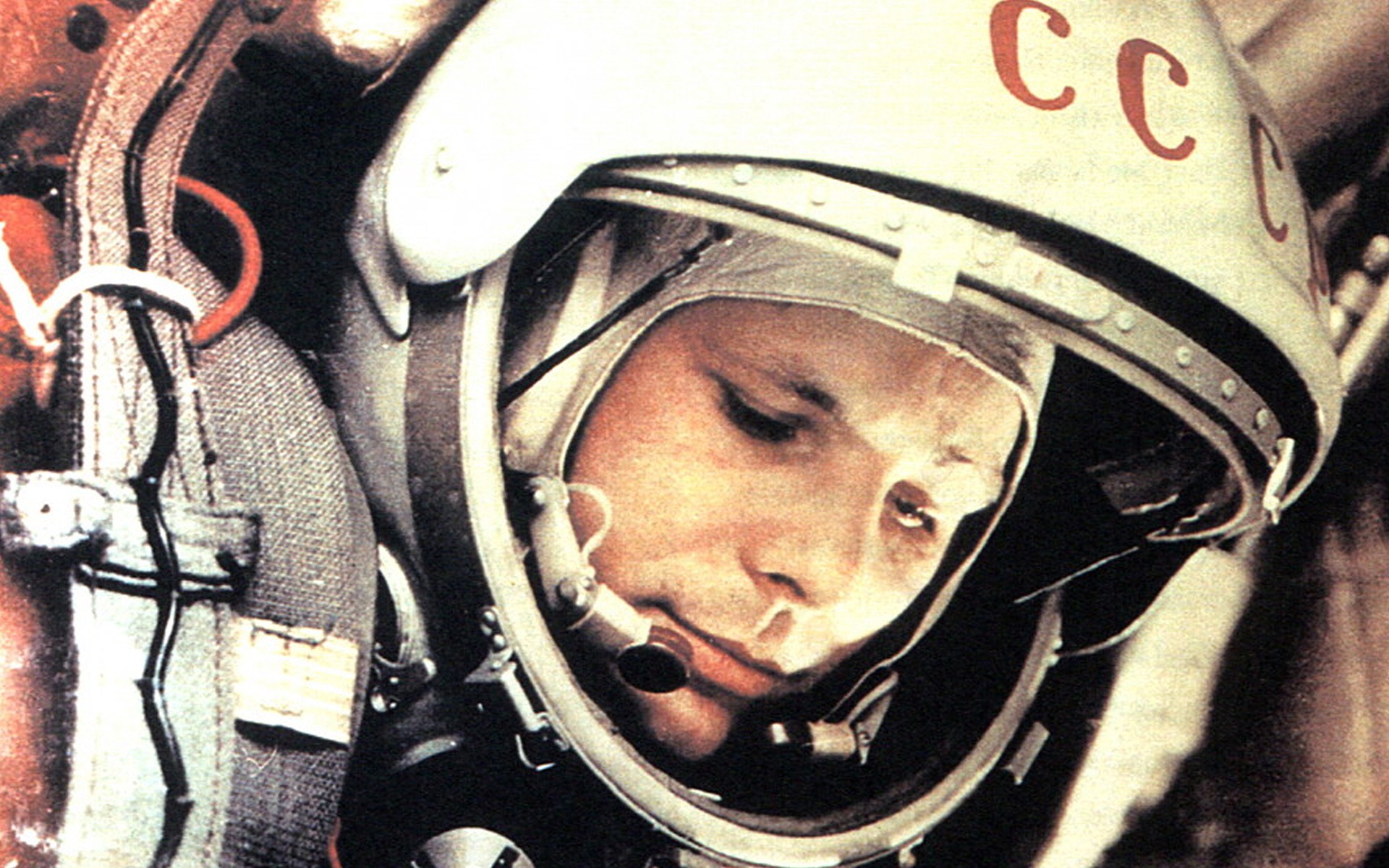 outer space, Yuri Gagarin, cosmonaut - desktop wallpaper