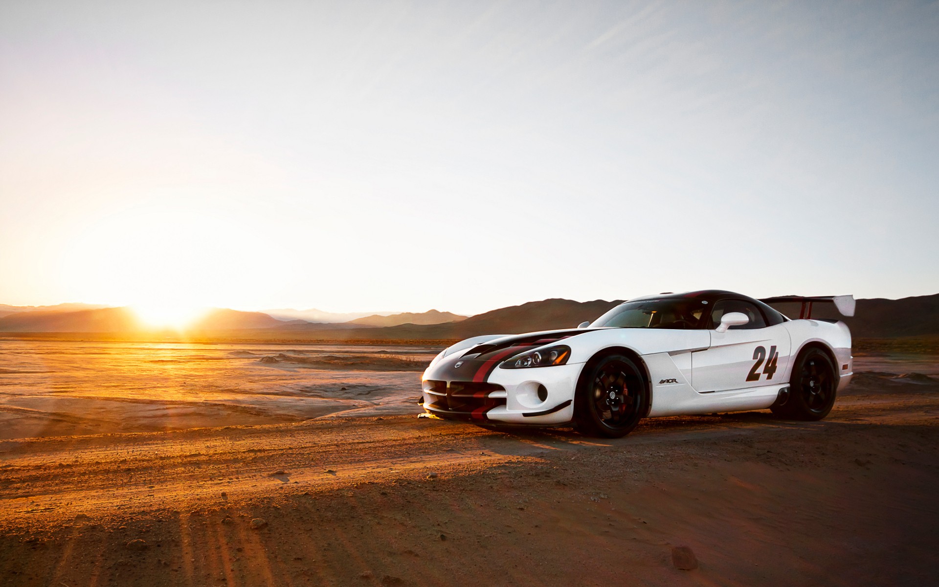 Sun, sand, cars, deserts, vehicles, Dodge Viper, Dodge Viper SRT-10 ACR - desktop wallpaper