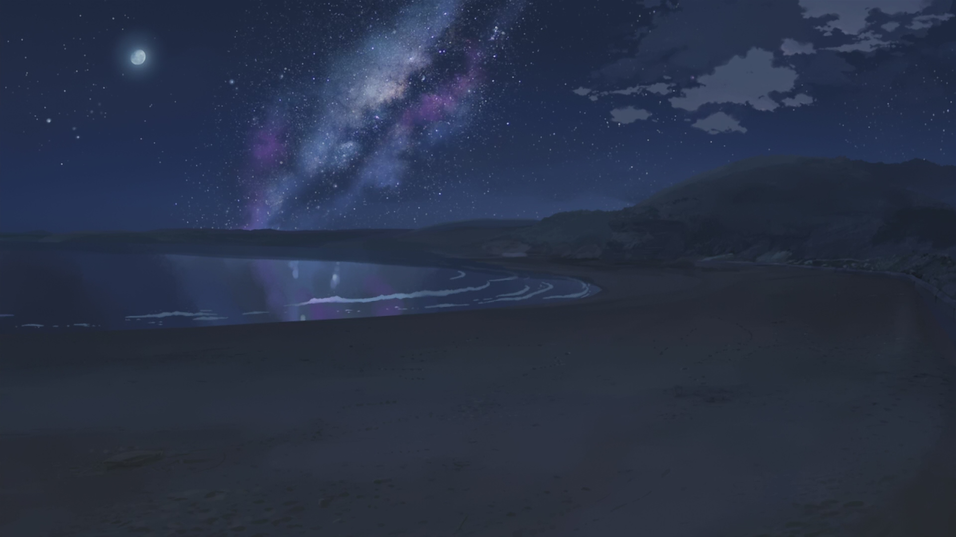 landscapes, Makoto Shinkai, scenic, 5 Centimeters Per Second, artwork, anime, beaches - desktop wallpaper