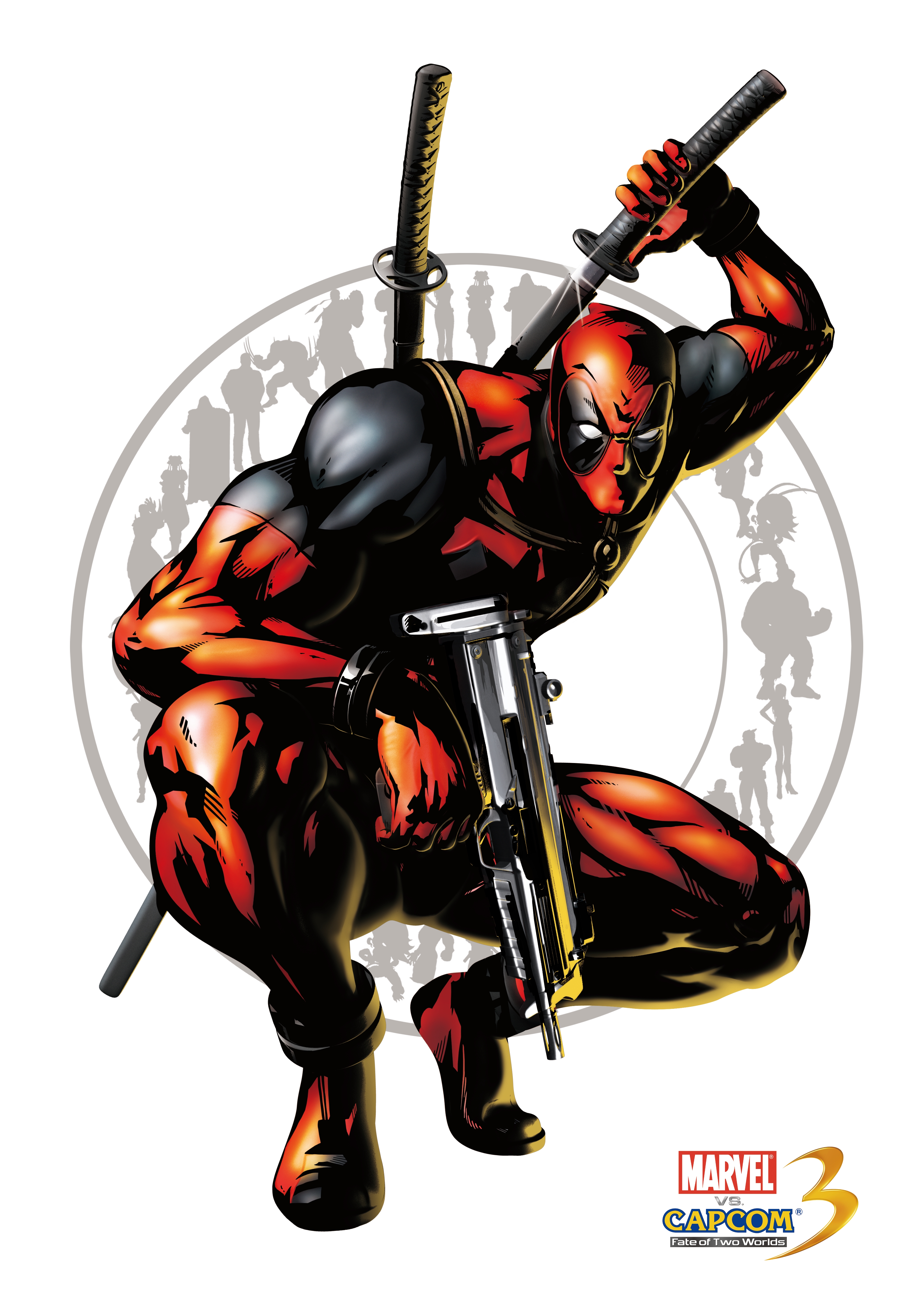 comics, Deadpool Wade Wilson, Marvel vs Capcom, Marvel Comics - desktop wallpaper