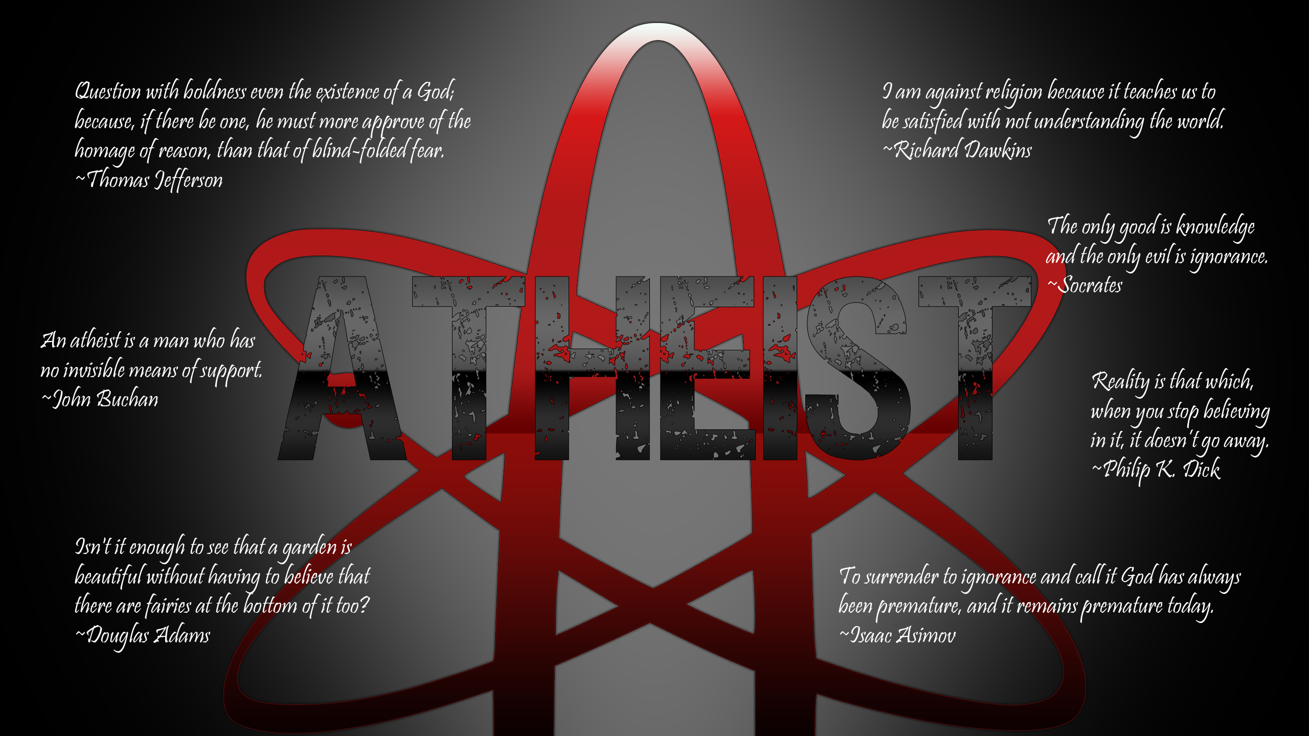 text, quotes, atheism - desktop wallpaper